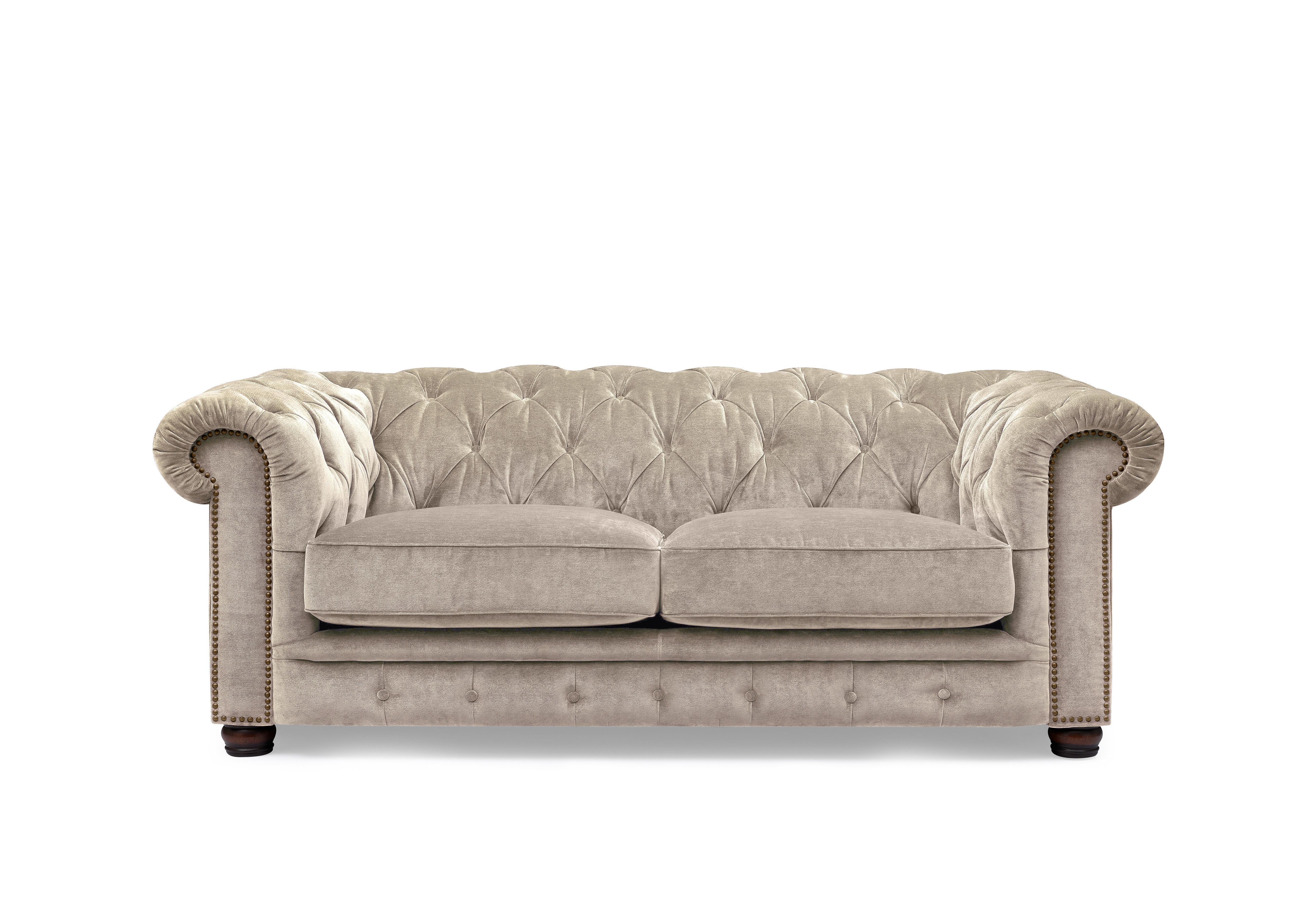 Shackleton 3 Seater Fabric Chesterfield Sofa with USB-C in X3y1-W022 Barley on Furniture Village