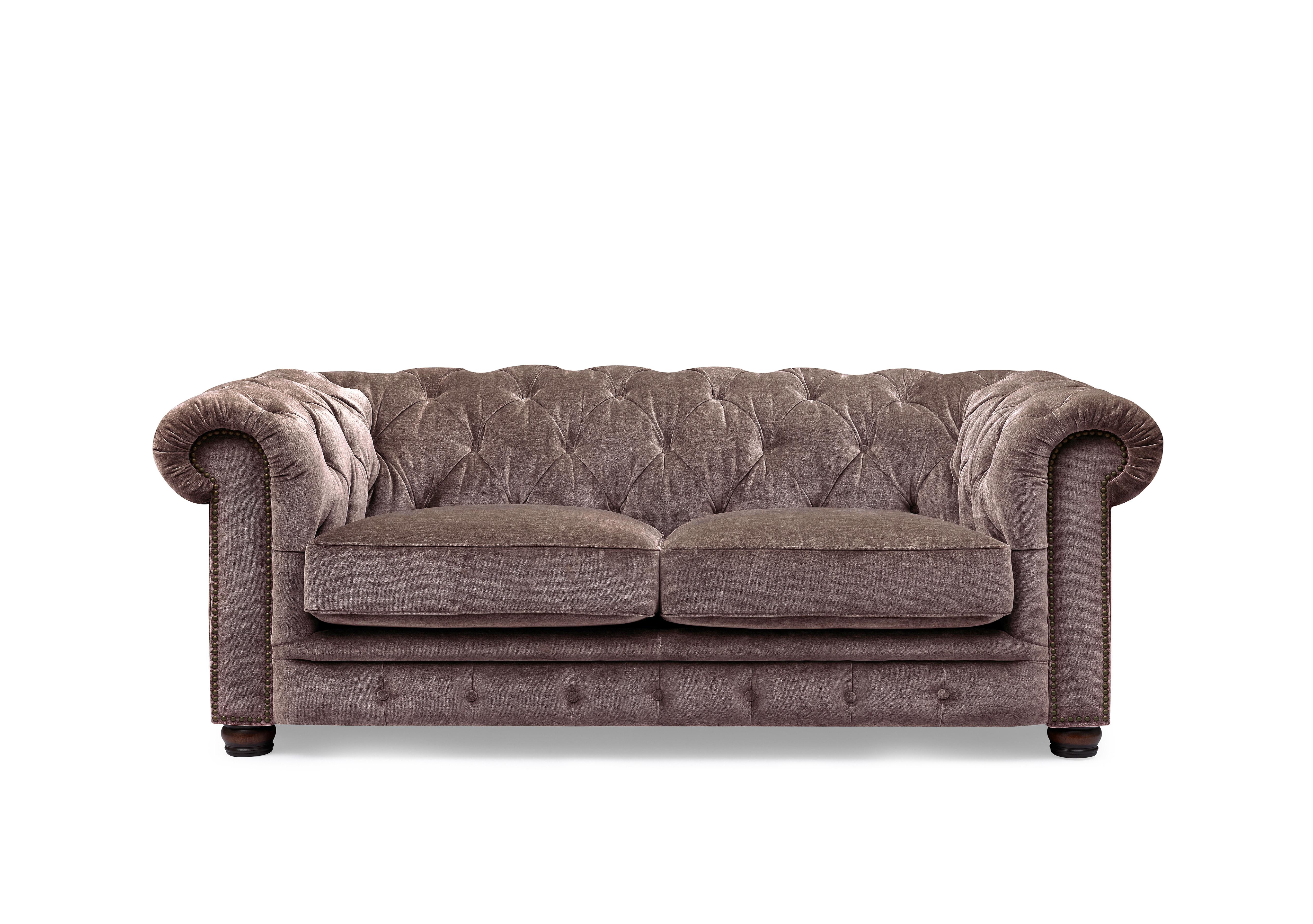 Shackleton 3 Seater Fabric Chesterfield Sofa with USB-C in X3y1-W023 Antler on Furniture Village