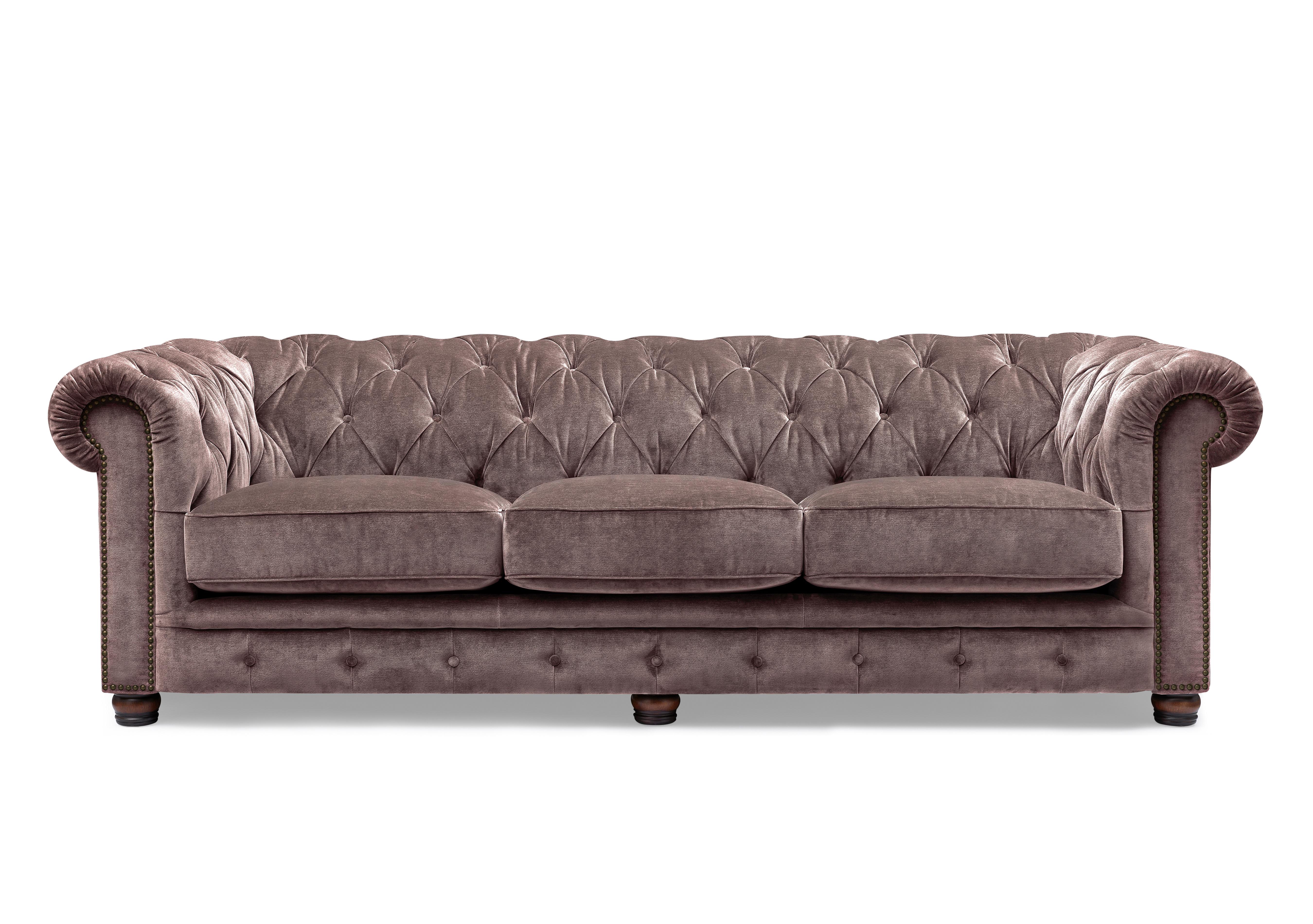 Shackleton 4 Seater Fabric Chesterfield Sofa with USB-C in X3y1-W023 Antler on Furniture Village