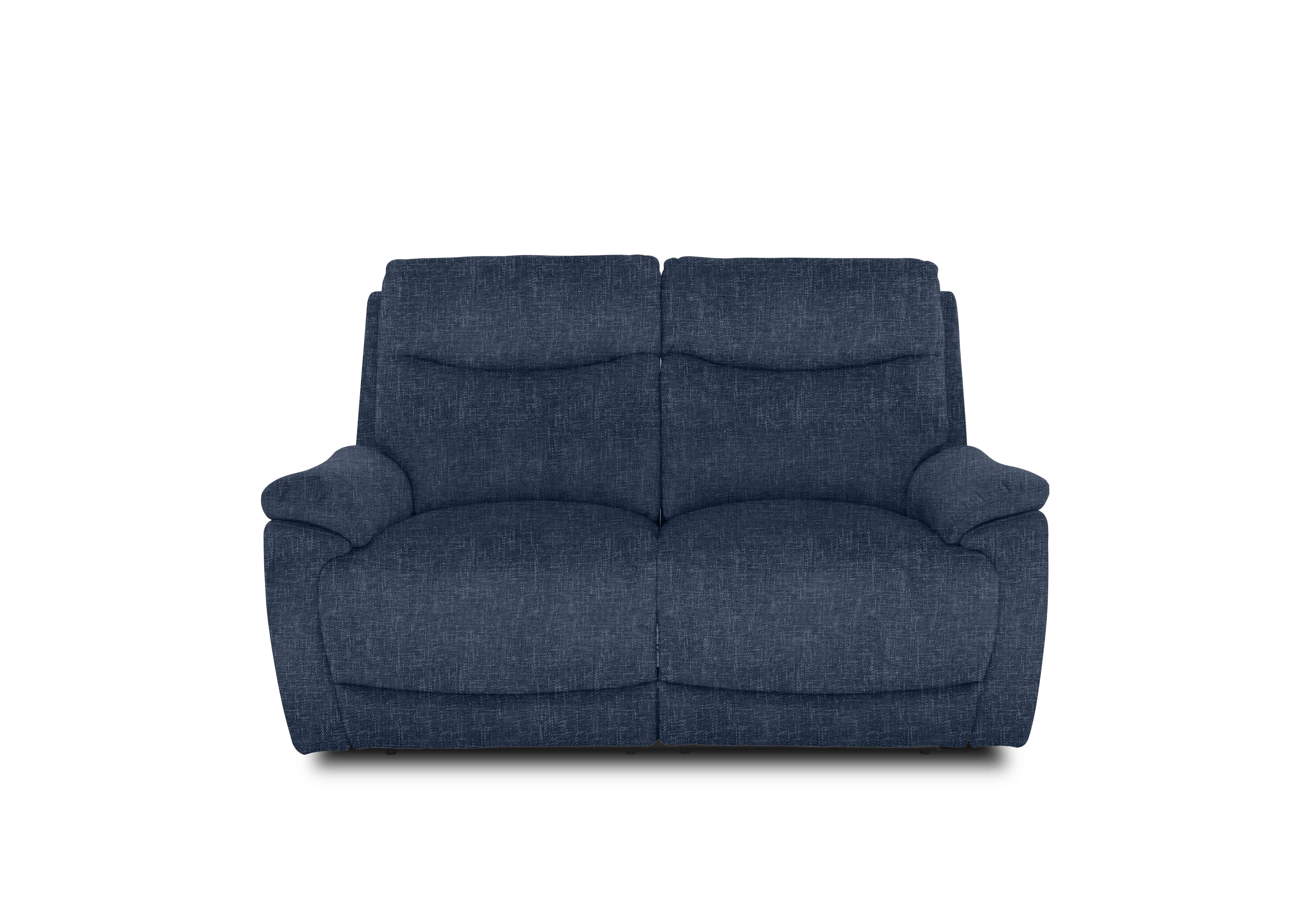 Sloane 2 Seater Fabric Sofa in 15045 Anivia Blue on Furniture Village