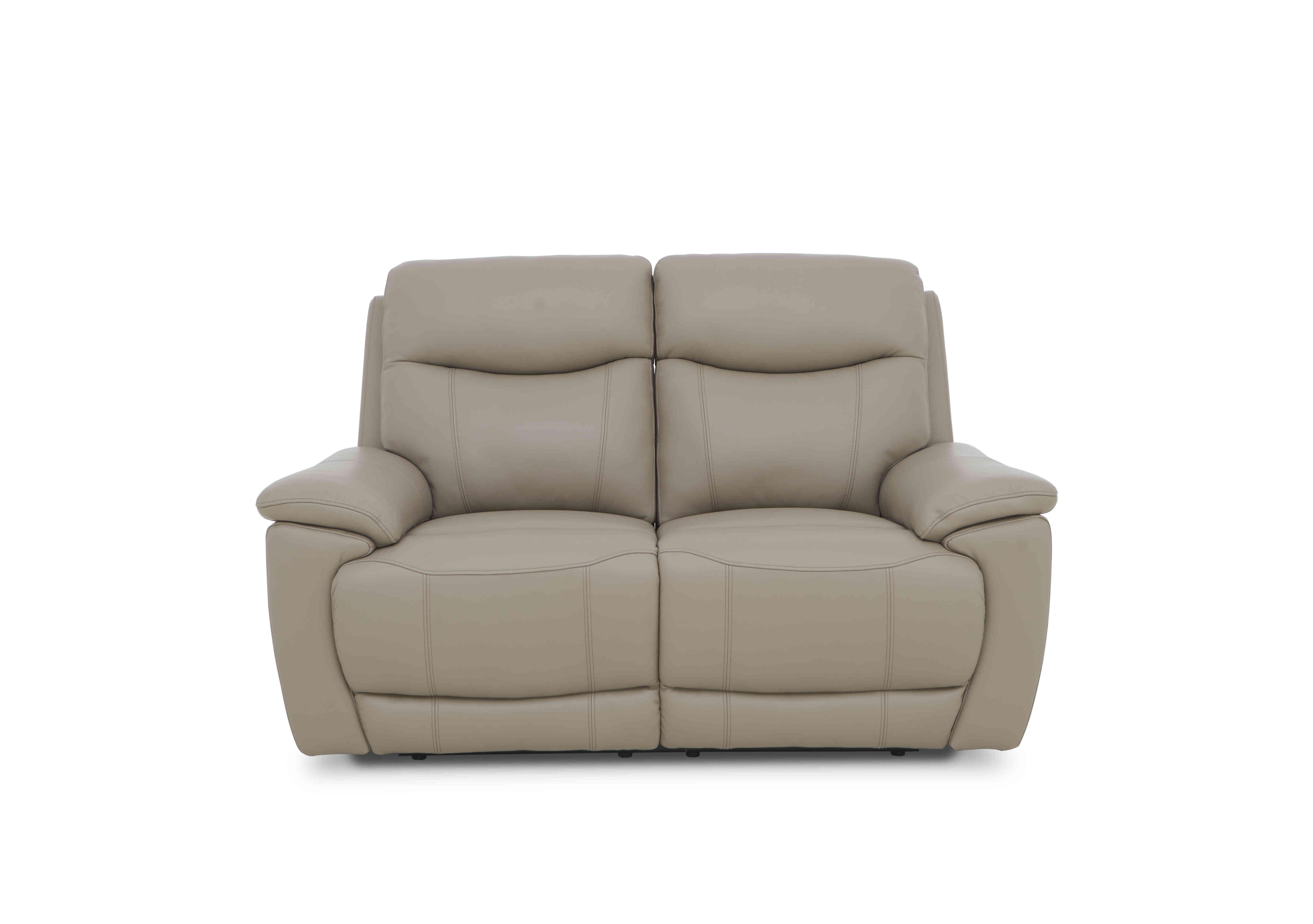Sloane 2 Seater Leather Sofa in Cat-40/08 Oyster on Furniture Village
