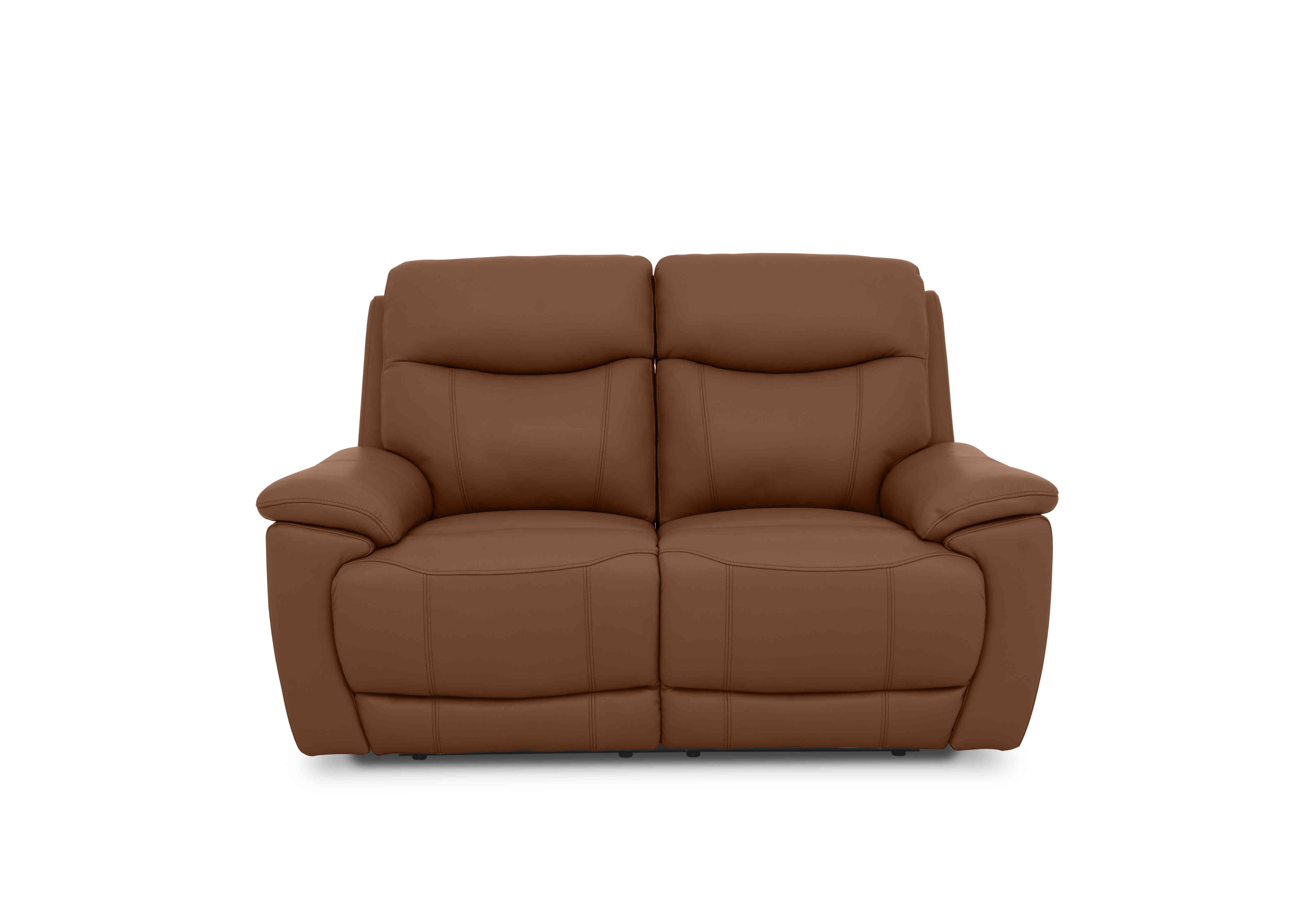Sloane 2 Seater Leather Sofa in Cat-60/07 Butterscotch on Furniture Village