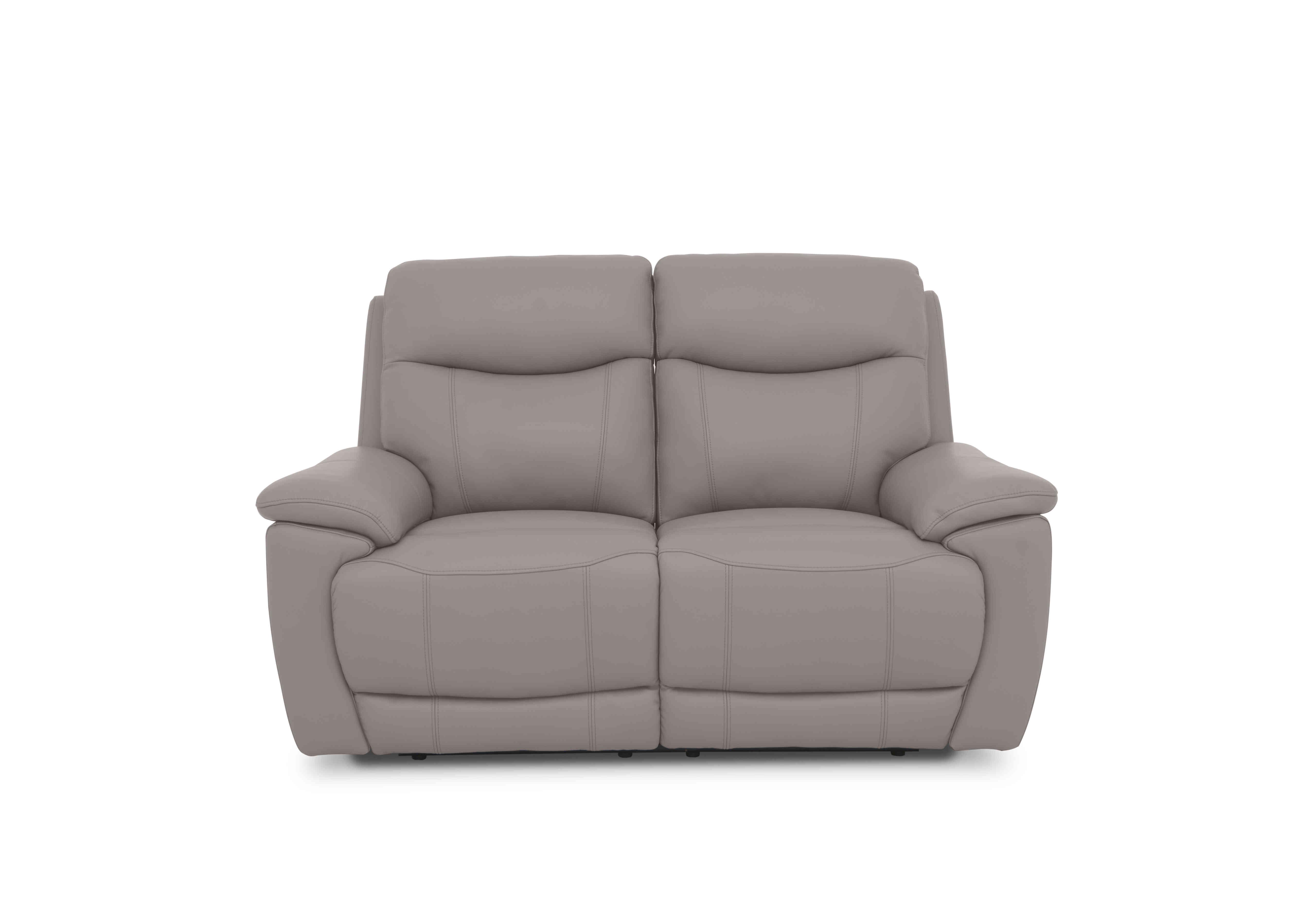 Sloane 2 Seater Leather Sofa in Cat-60/23 Lead Grey on Furniture Village