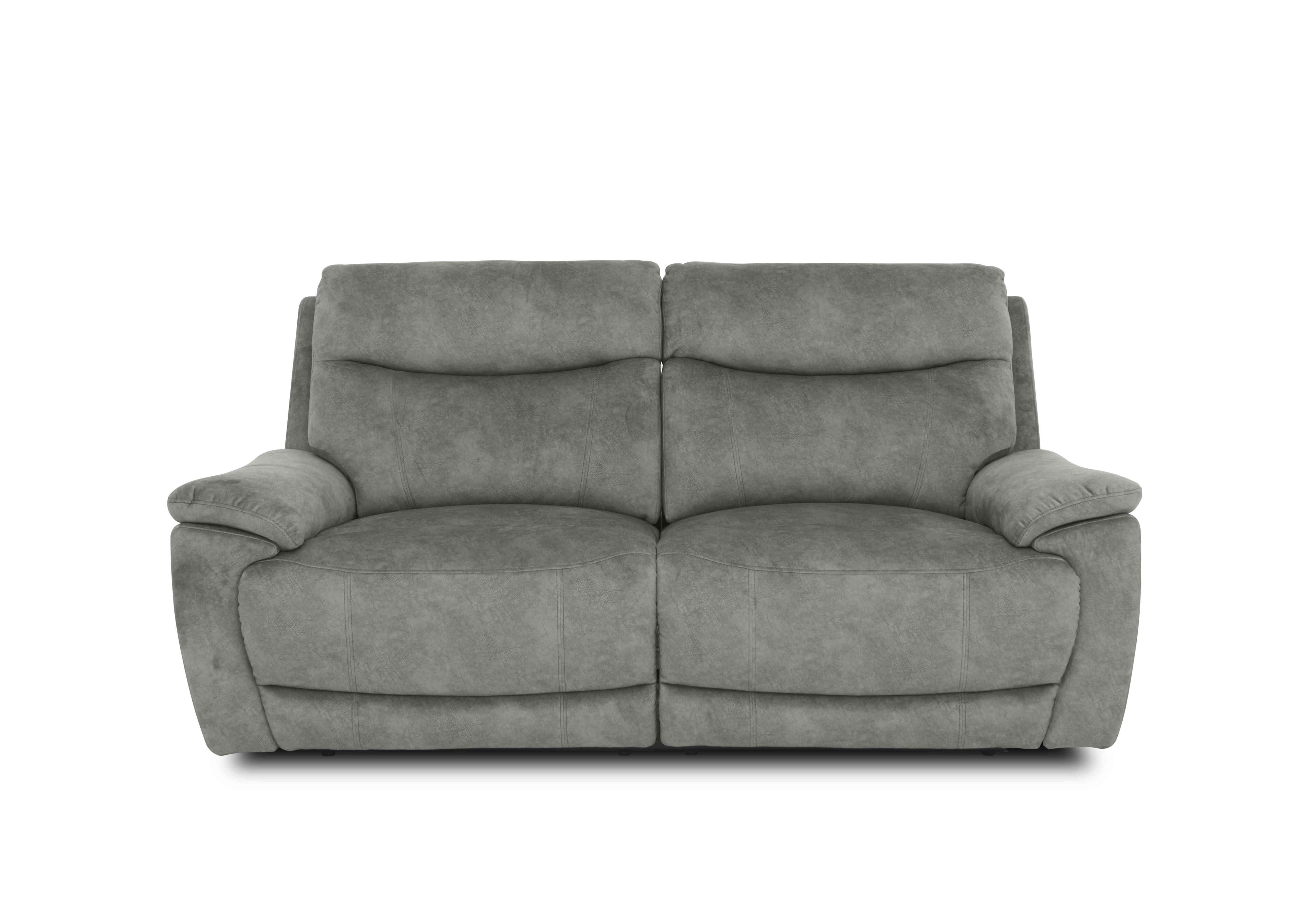 Sloane 3 Seater Fabric Power Recliner Sofa in 18176 Marble Stone on Furniture Village