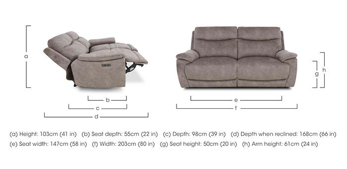 Sloane 3 Seater Fabric Sofa in  on Furniture Village