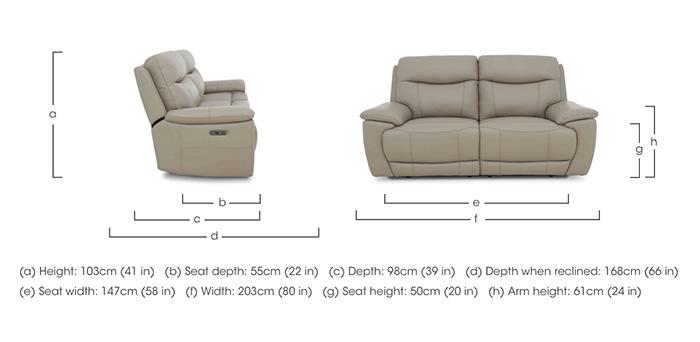 Sloane 3 Seater Leather Sofa in  on Furniture Village