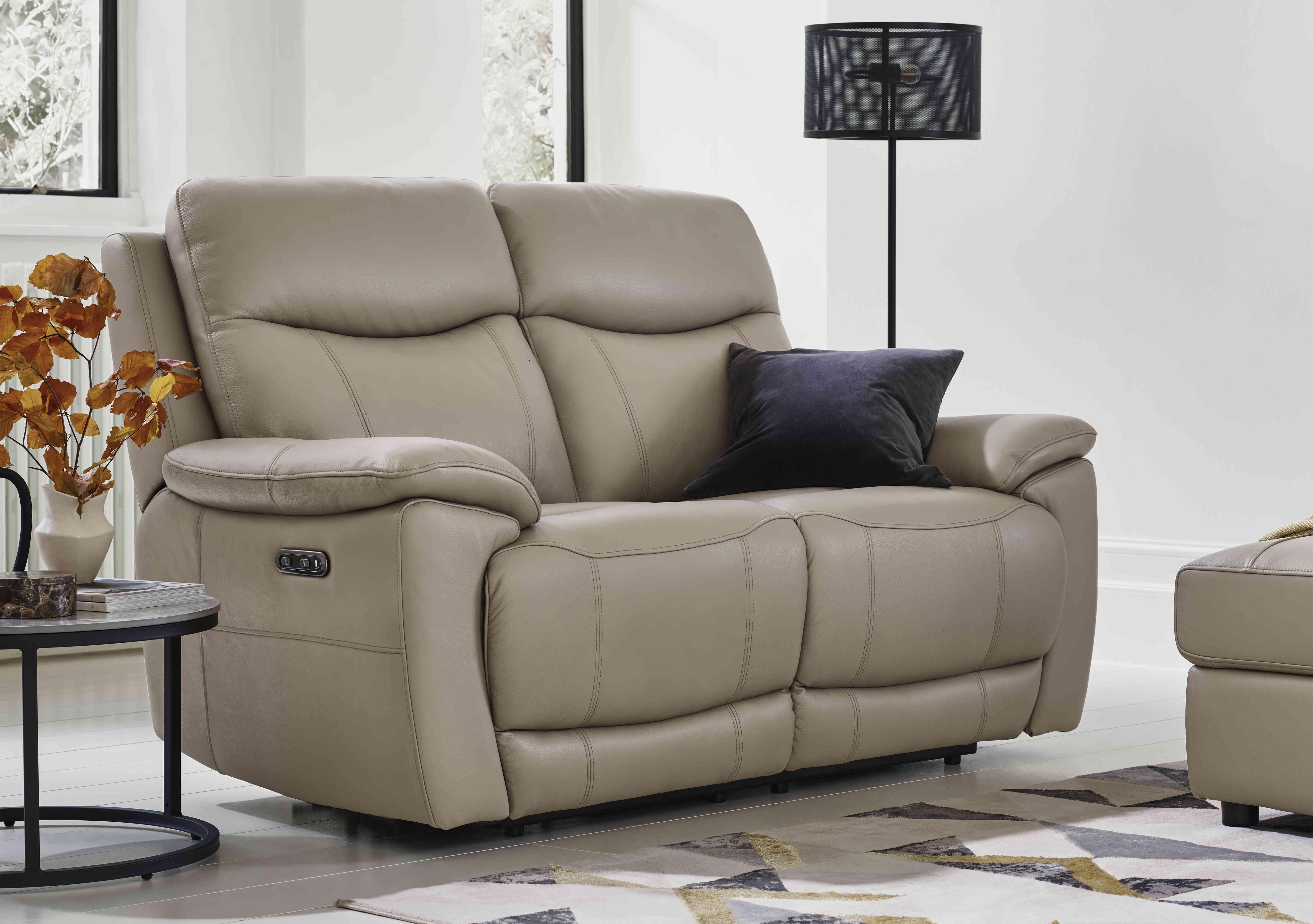 Sloane 3 Seater Leather Sofa in  on Furniture Village