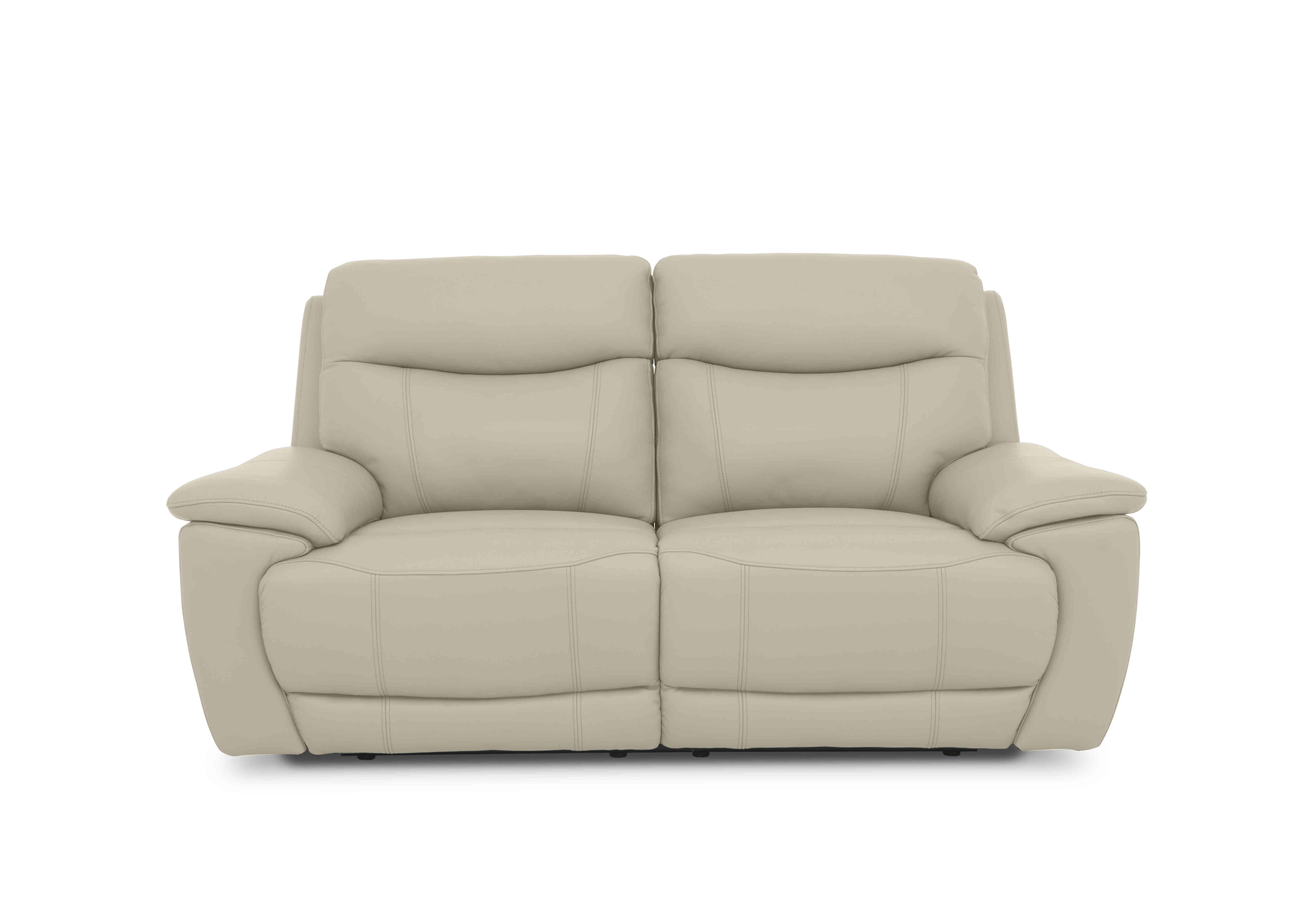 Sloane 3 Seater Leather Sofa in Cat-60/05 Bone China on Furniture Village