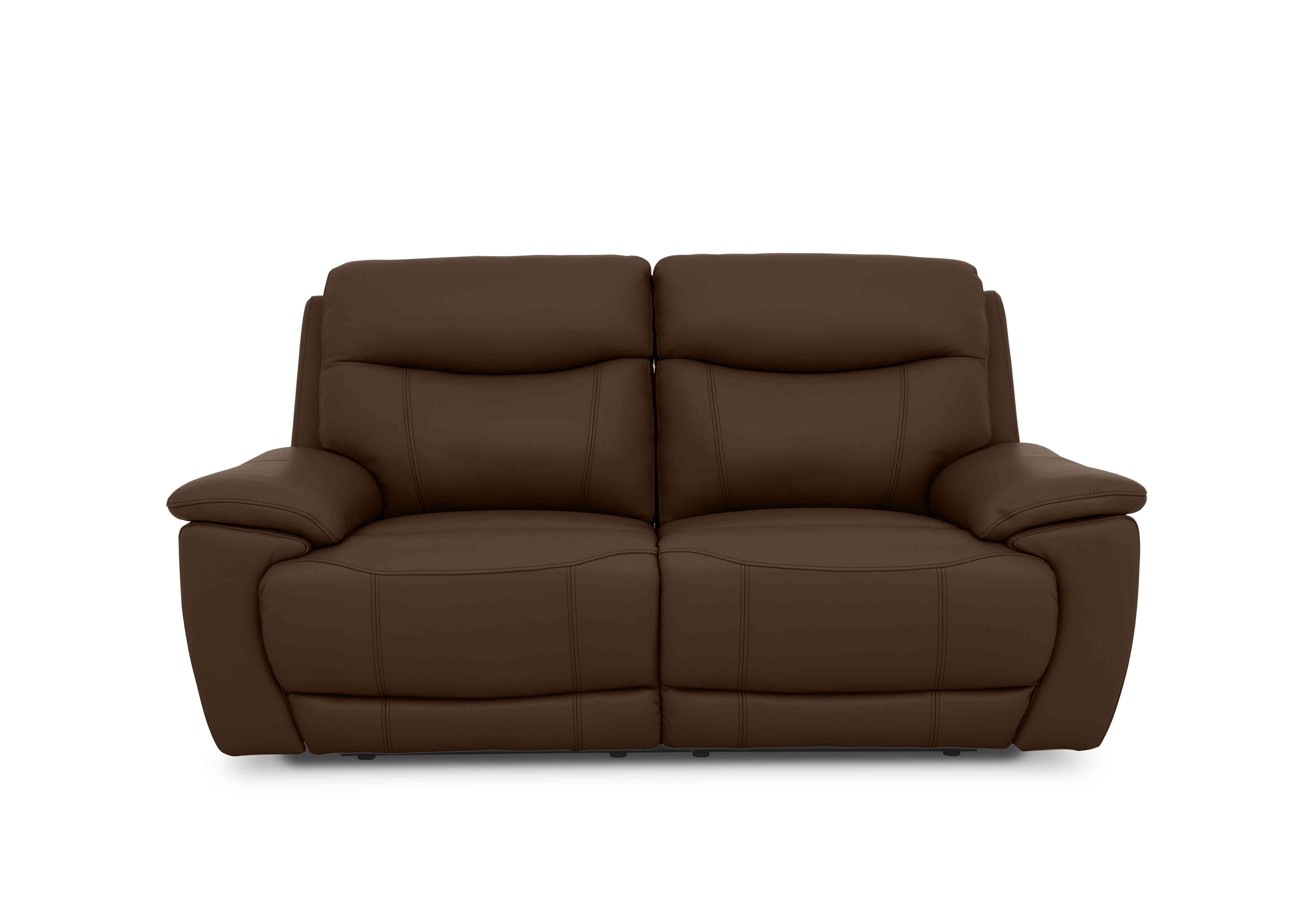 Sloane 3 Seater Leather Sofa in Cat-60/08 Chocolate on Furniture Village
