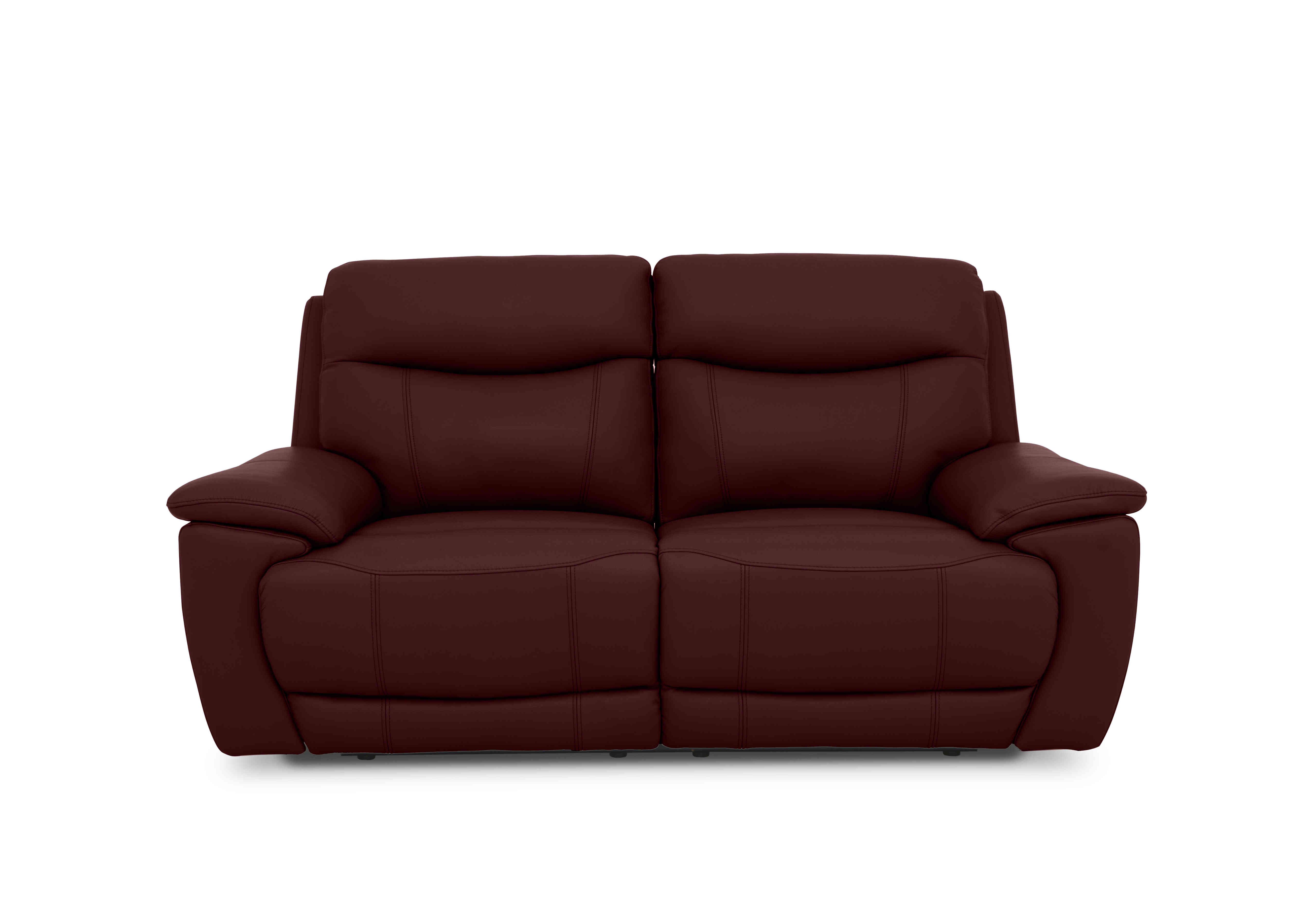 Sloane 3 Seater Leather Sofa in Cat-60/15 Ruby on Furniture Village