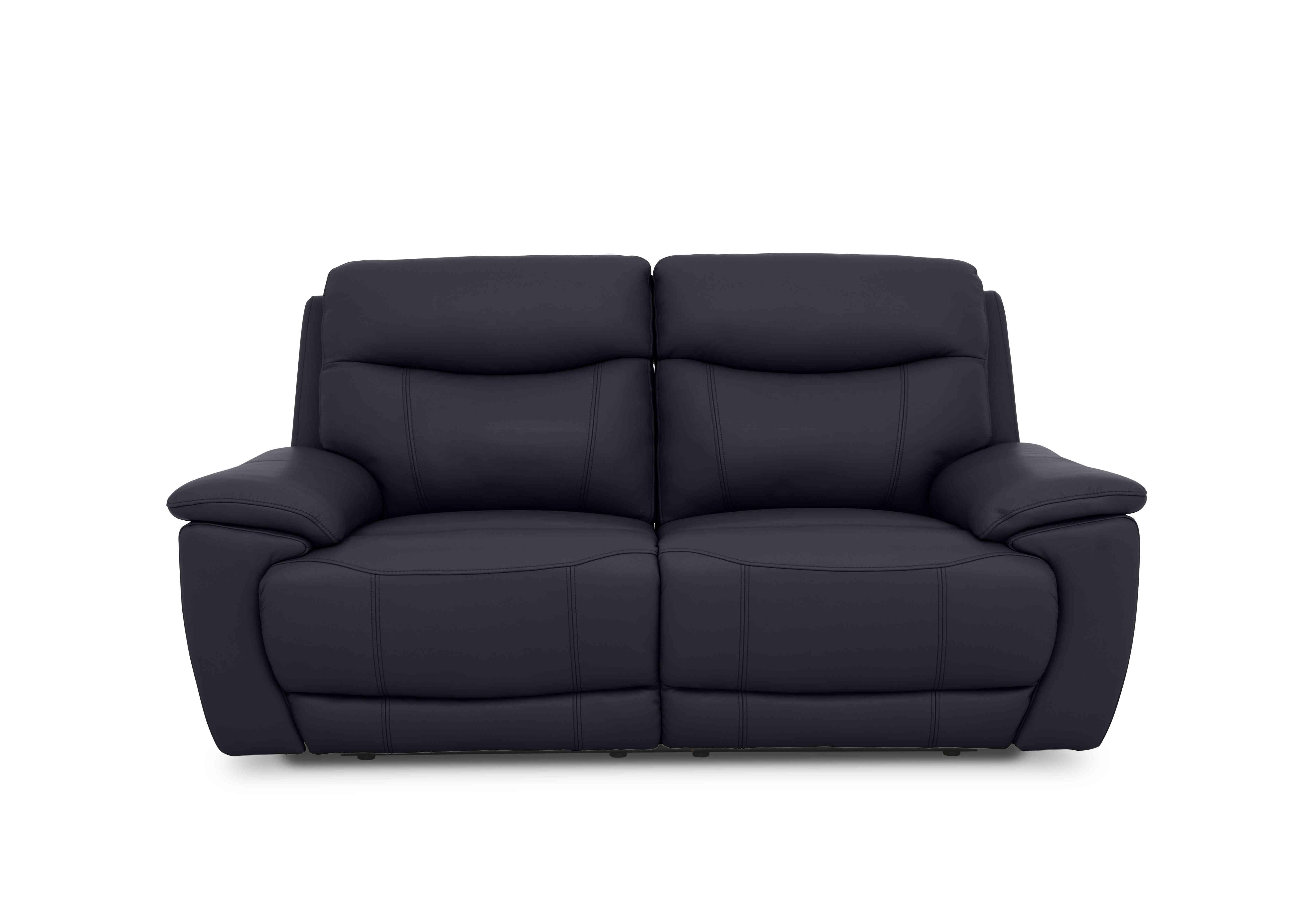 Sloane 3 Seater Leather Sofa in Cat-60/18 Lavender Grey on Furniture Village