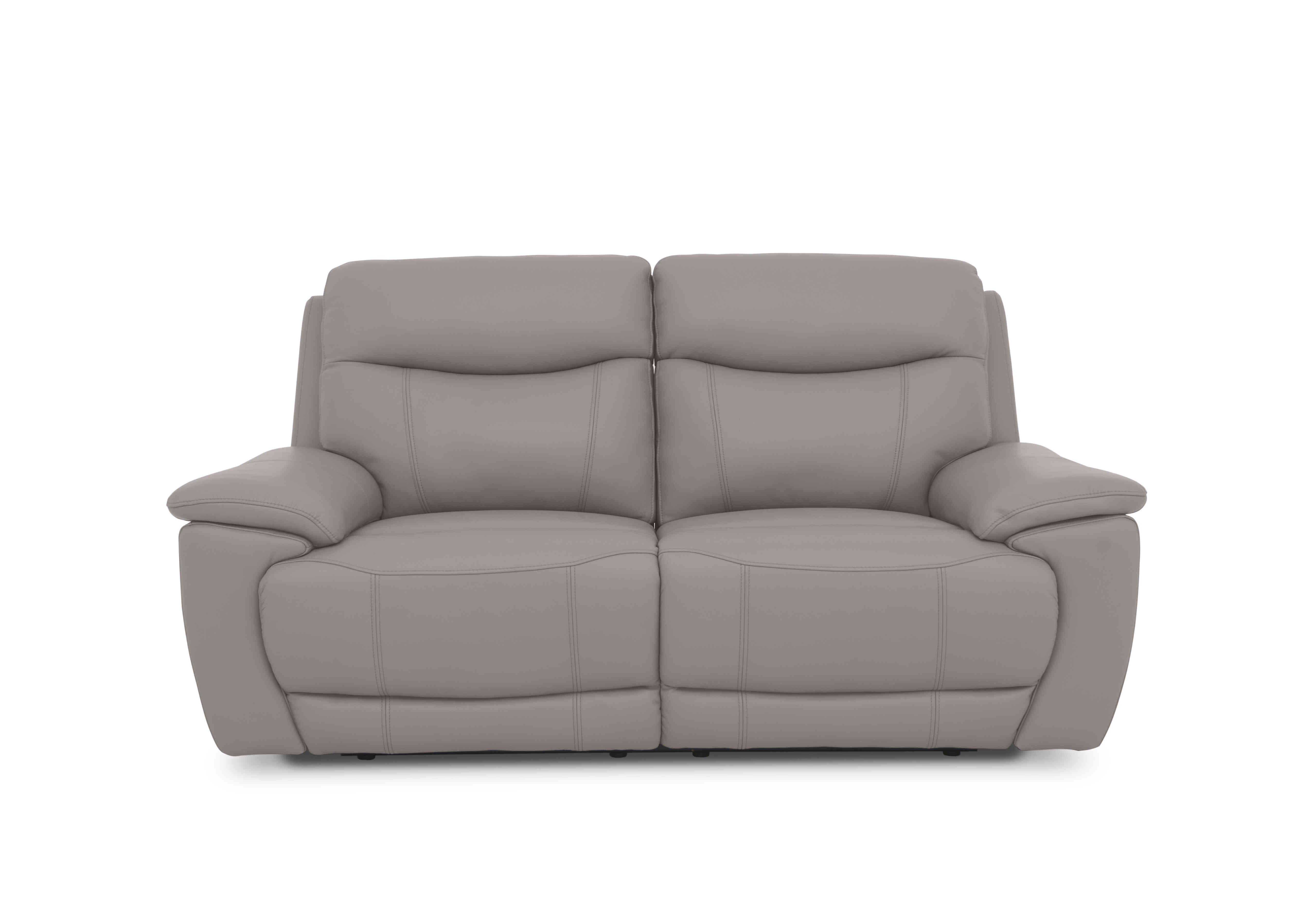 Sloane 3 Seater Leather Sofa in Cat-60/23 Lead Grey on Furniture Village