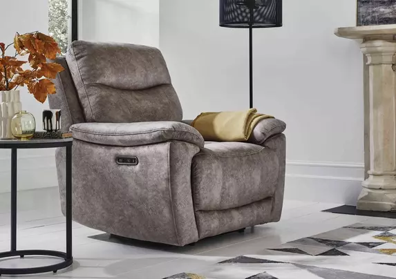 Power recliner chair fabric sale