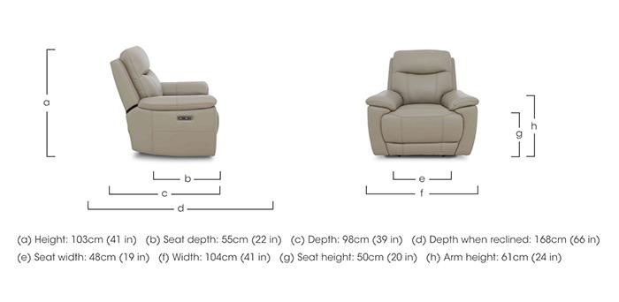 Sloane Leather Chair in  on Furniture Village