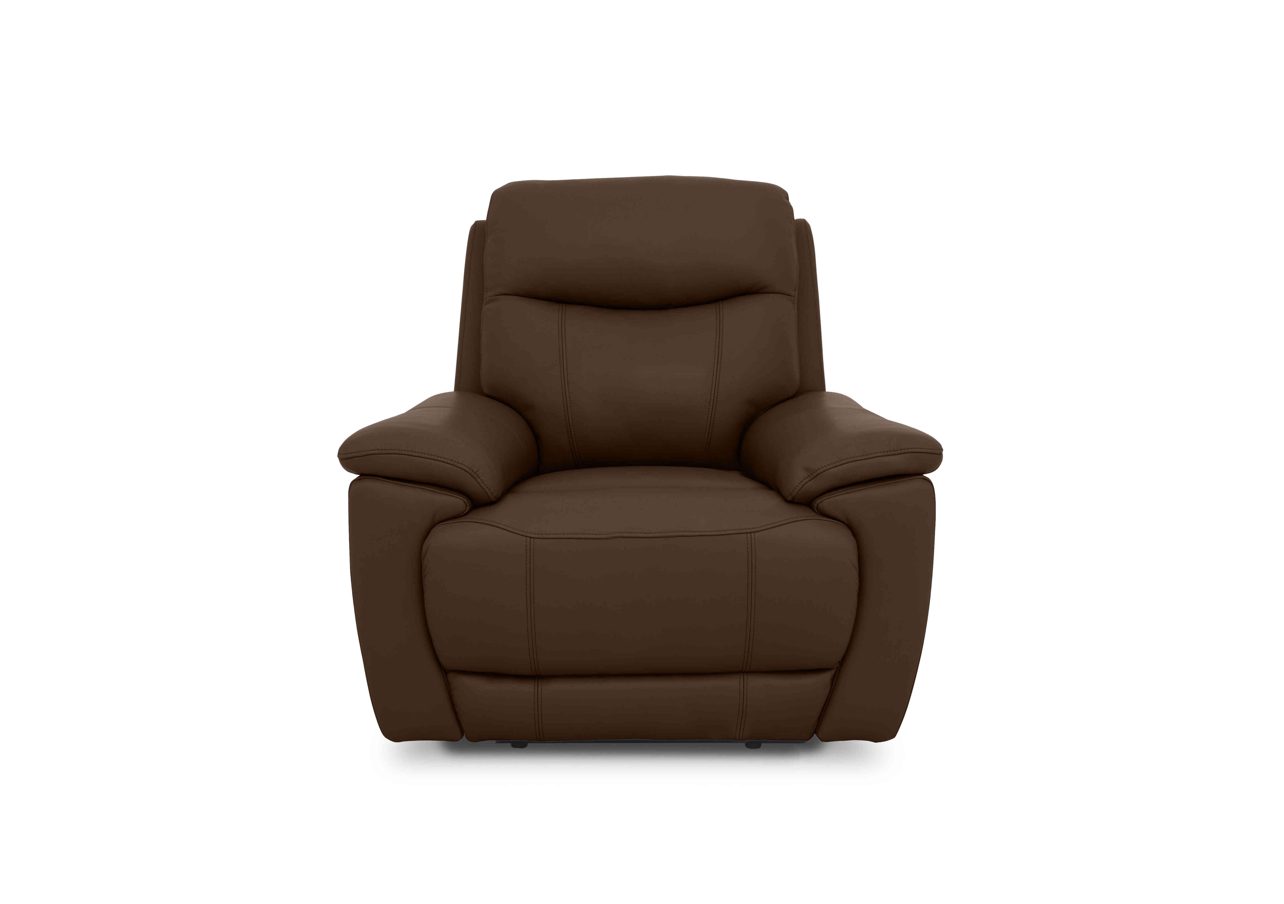 Sloane Leather Chair in Cat-60/08 Chocolate on Furniture Village