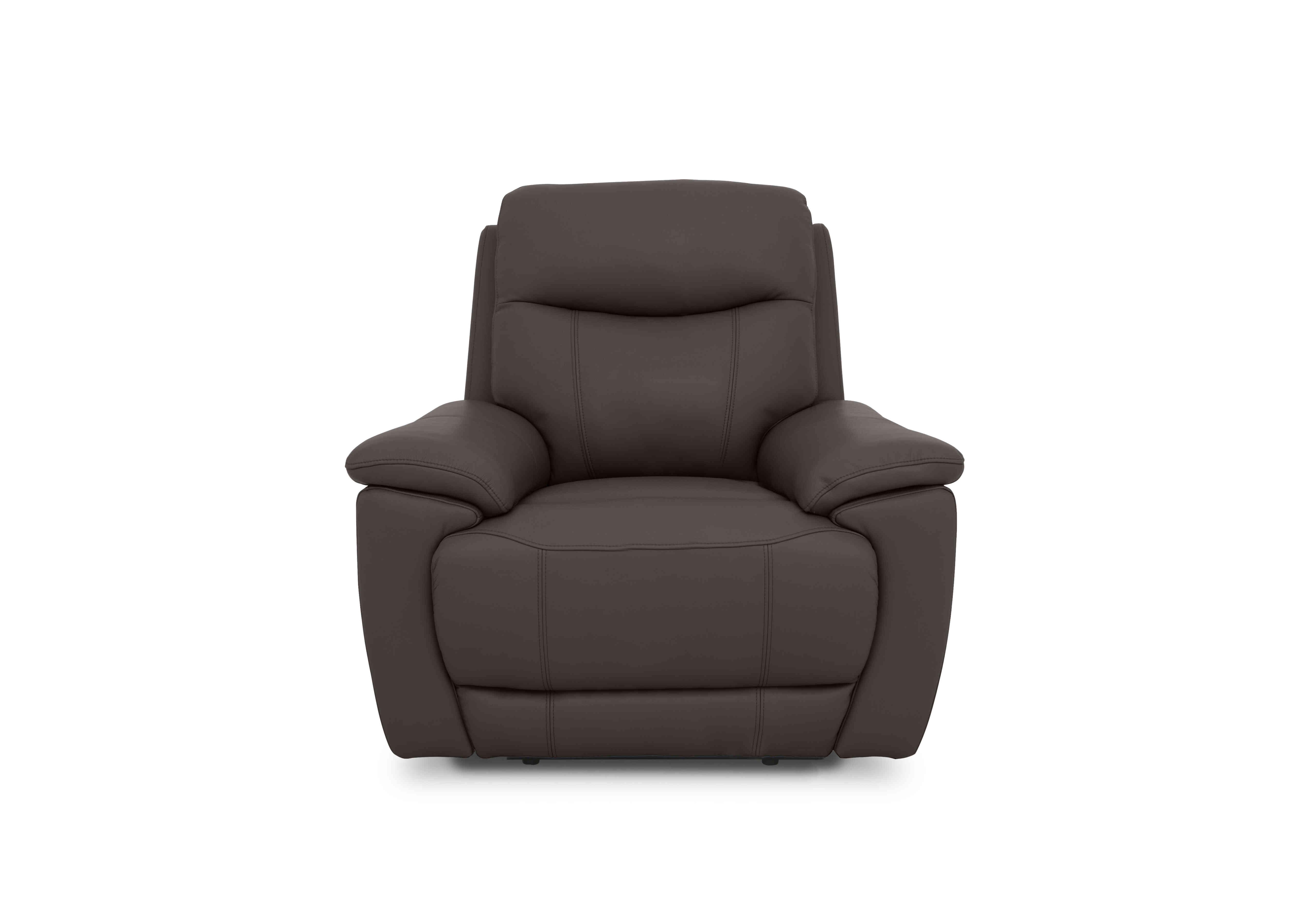 Sloane Leather Chair in Cat-60/21 Storm on Furniture Village