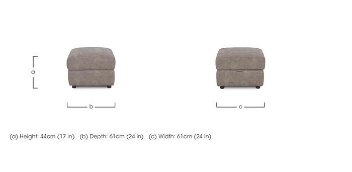 Sloane Fabric Storage Footstool in  on Furniture Village