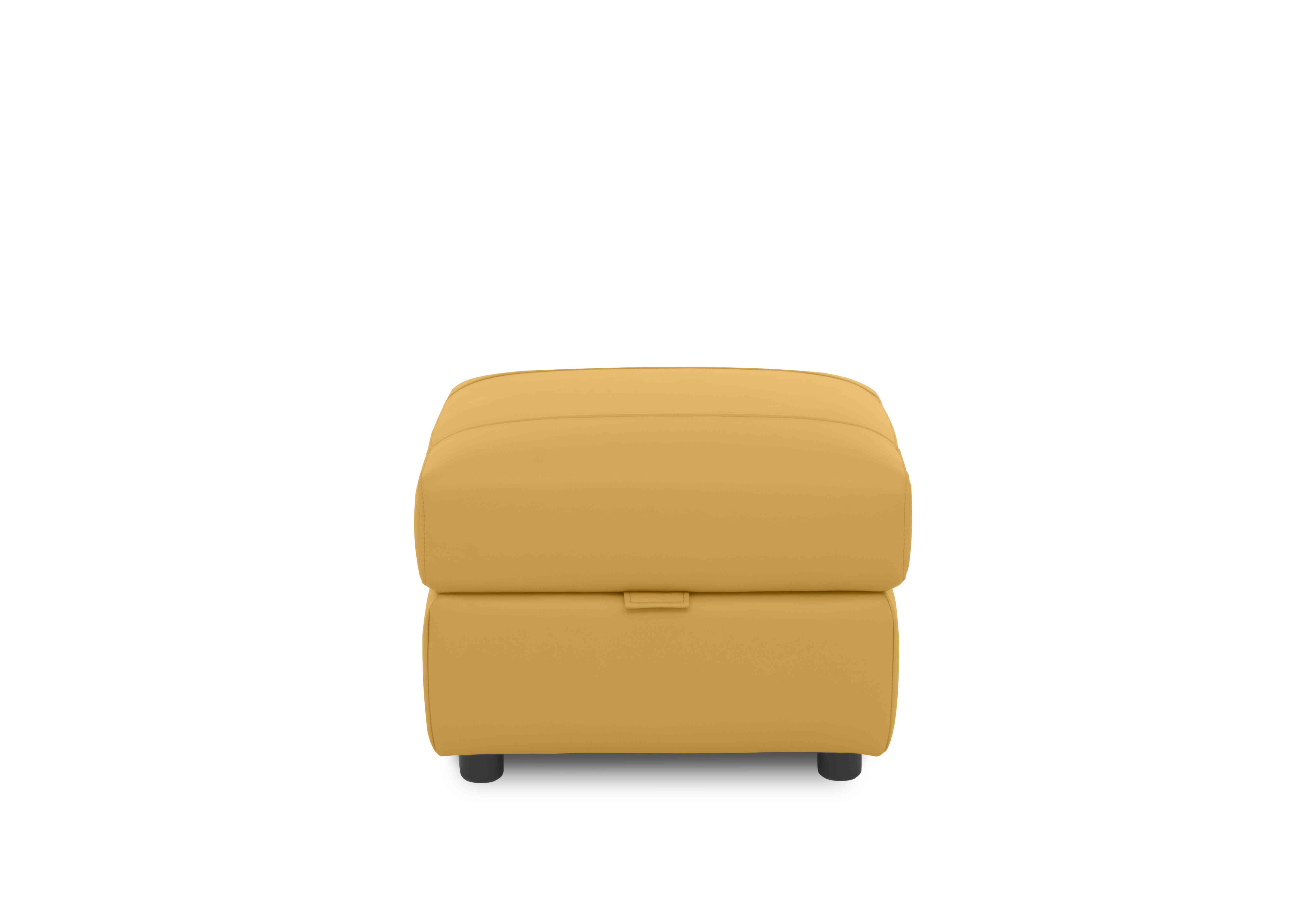 Sloane Leather Storage Footstool in Cat-35/14 Florida Sunburst on Furniture Village