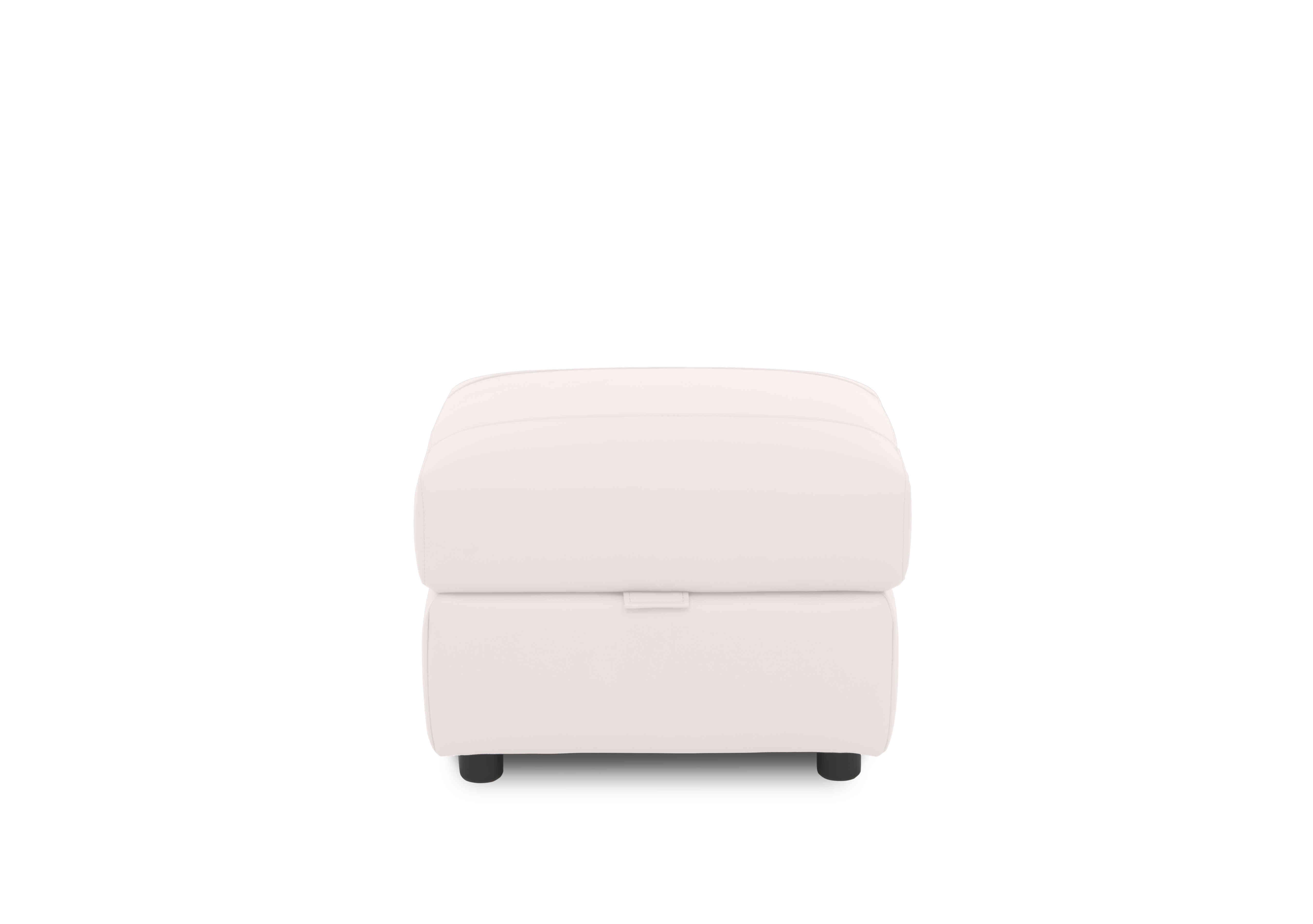 Sloane Leather Storage Footstool in Cat-40/13 Cotton on Furniture Village