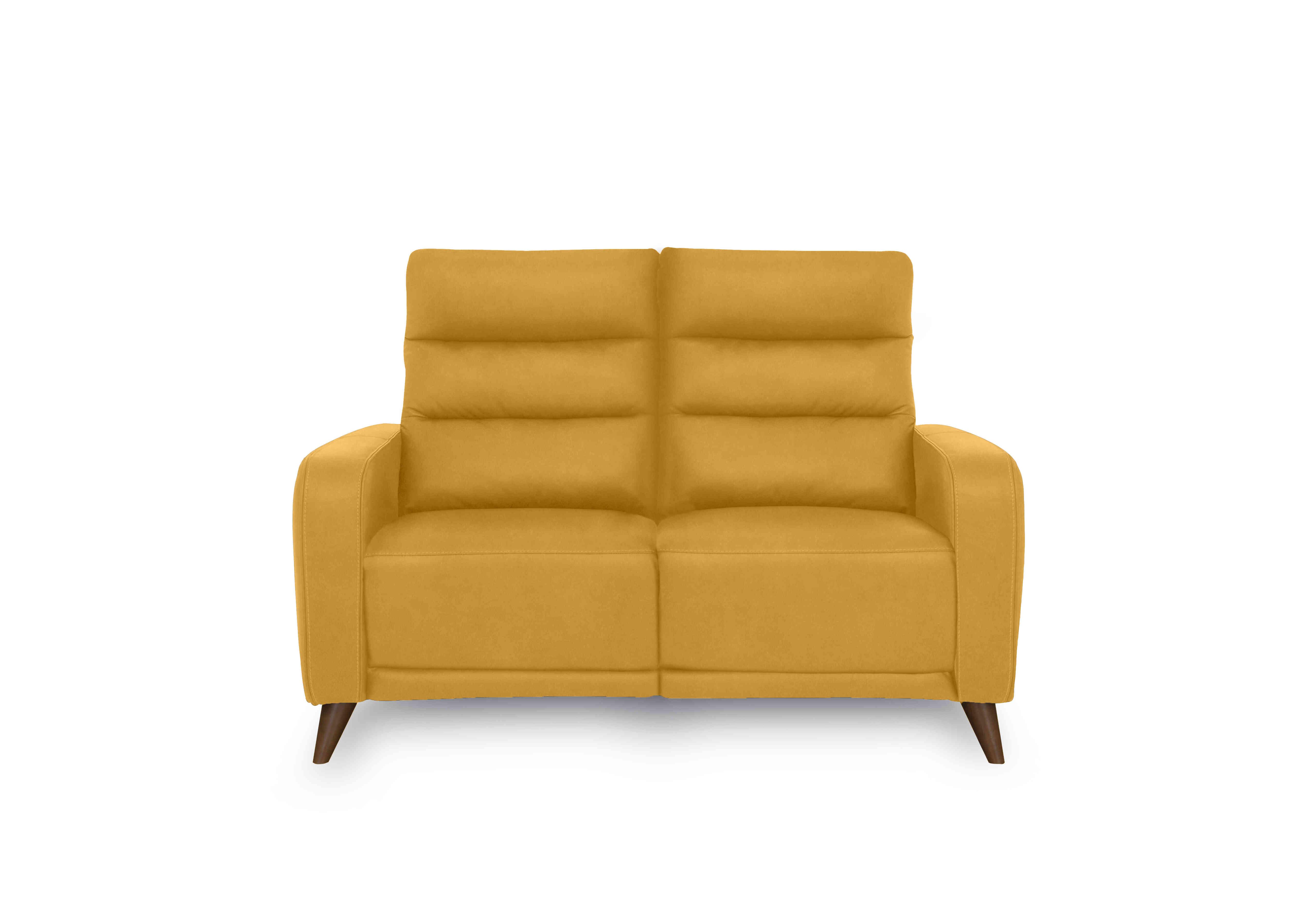 Quinn 2 Seater Fabric Sofa in Vv-0310 Velvet Giallo on Furniture Village