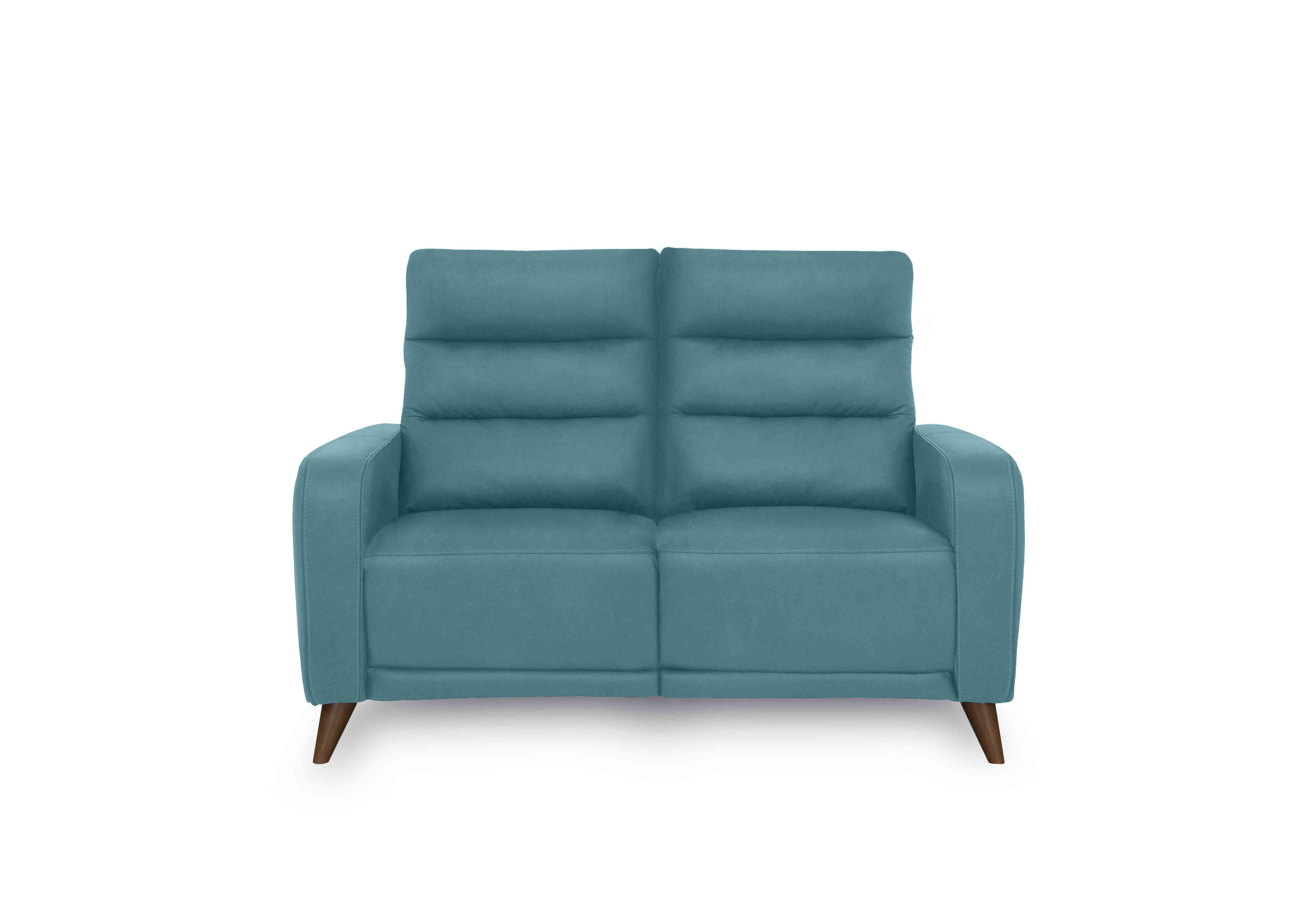 Quinn 2 Seater Fabric Sofa in Vv-0312 Velvet Blu on Furniture Village