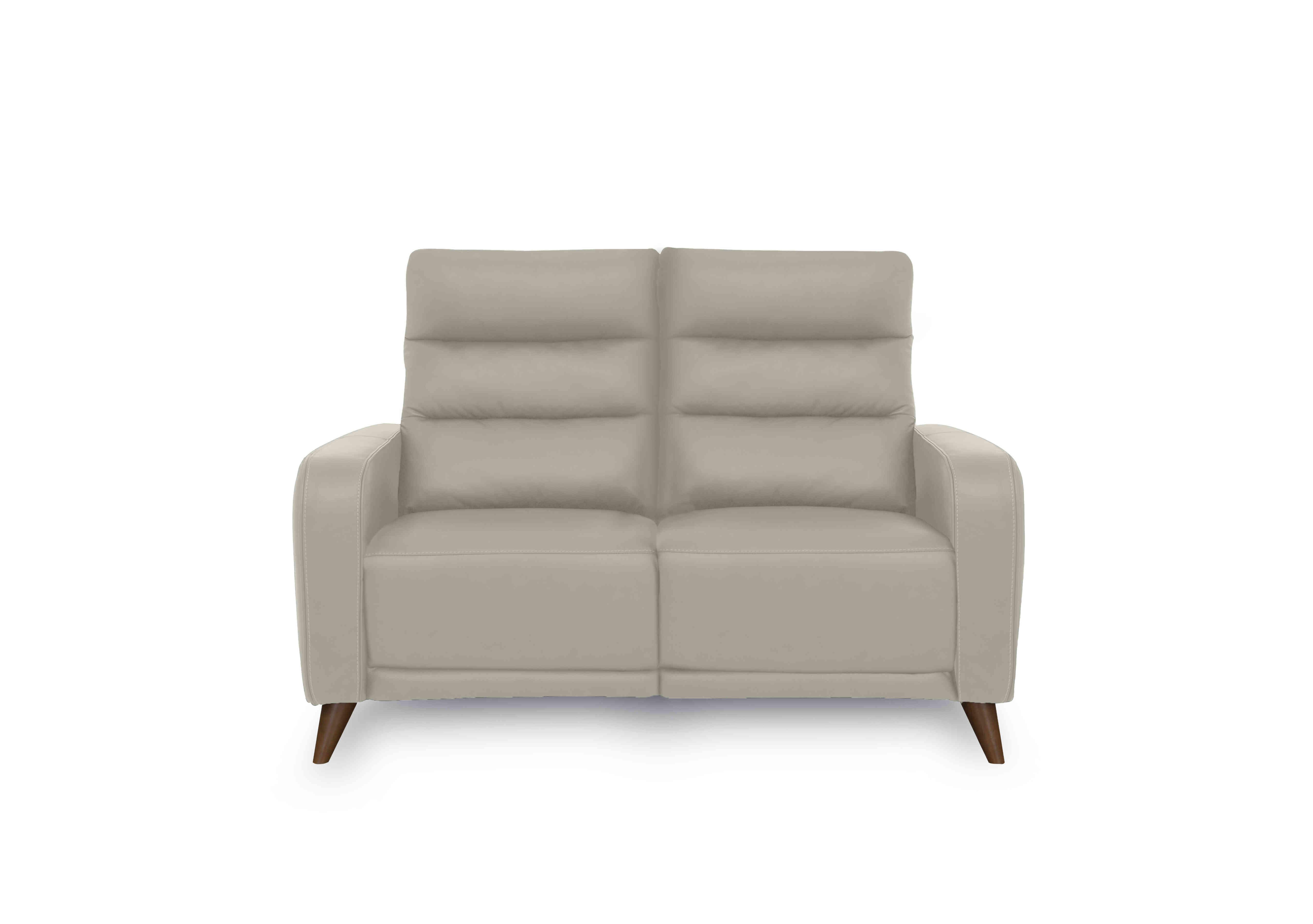 Quinn 2 Seater Leather Sofa in Le-9303 Sand on Furniture Village