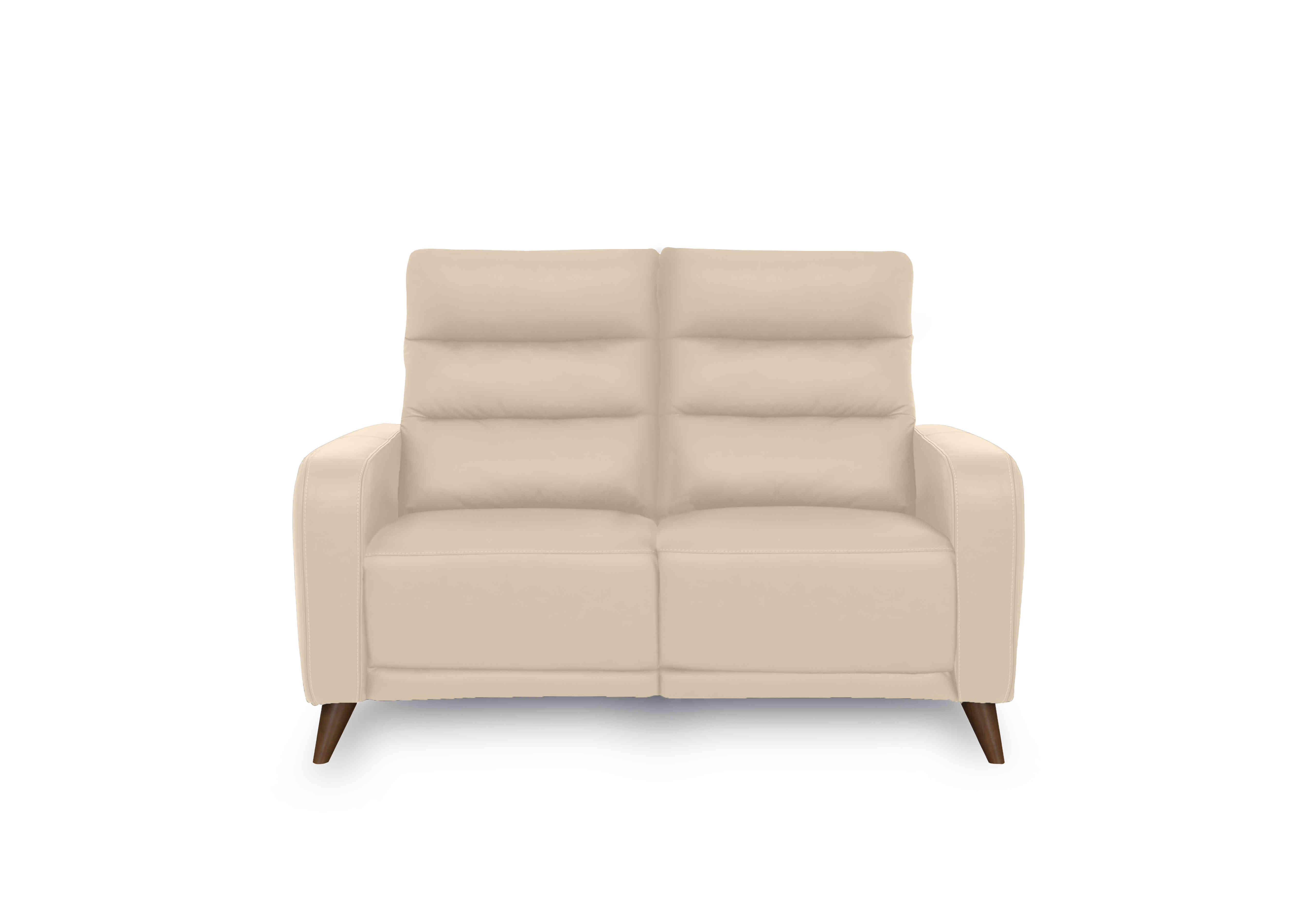 Quinn 2 Seater Leather Sofa in Lx-6407 Stone on Furniture Village