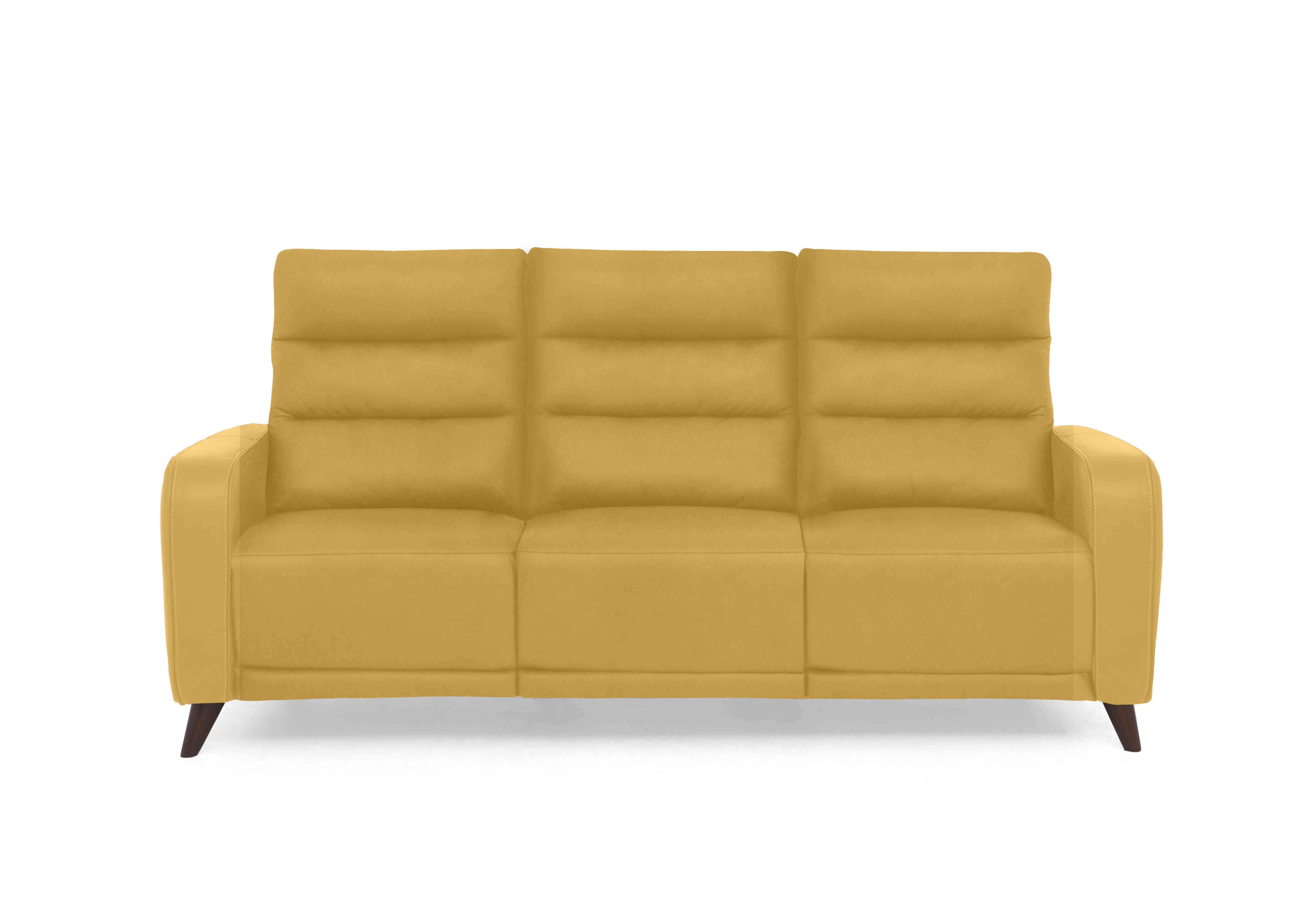 Quinn 3 Seater Fabric Sofa in Vv-0310 Velvet Giallo on Furniture Village