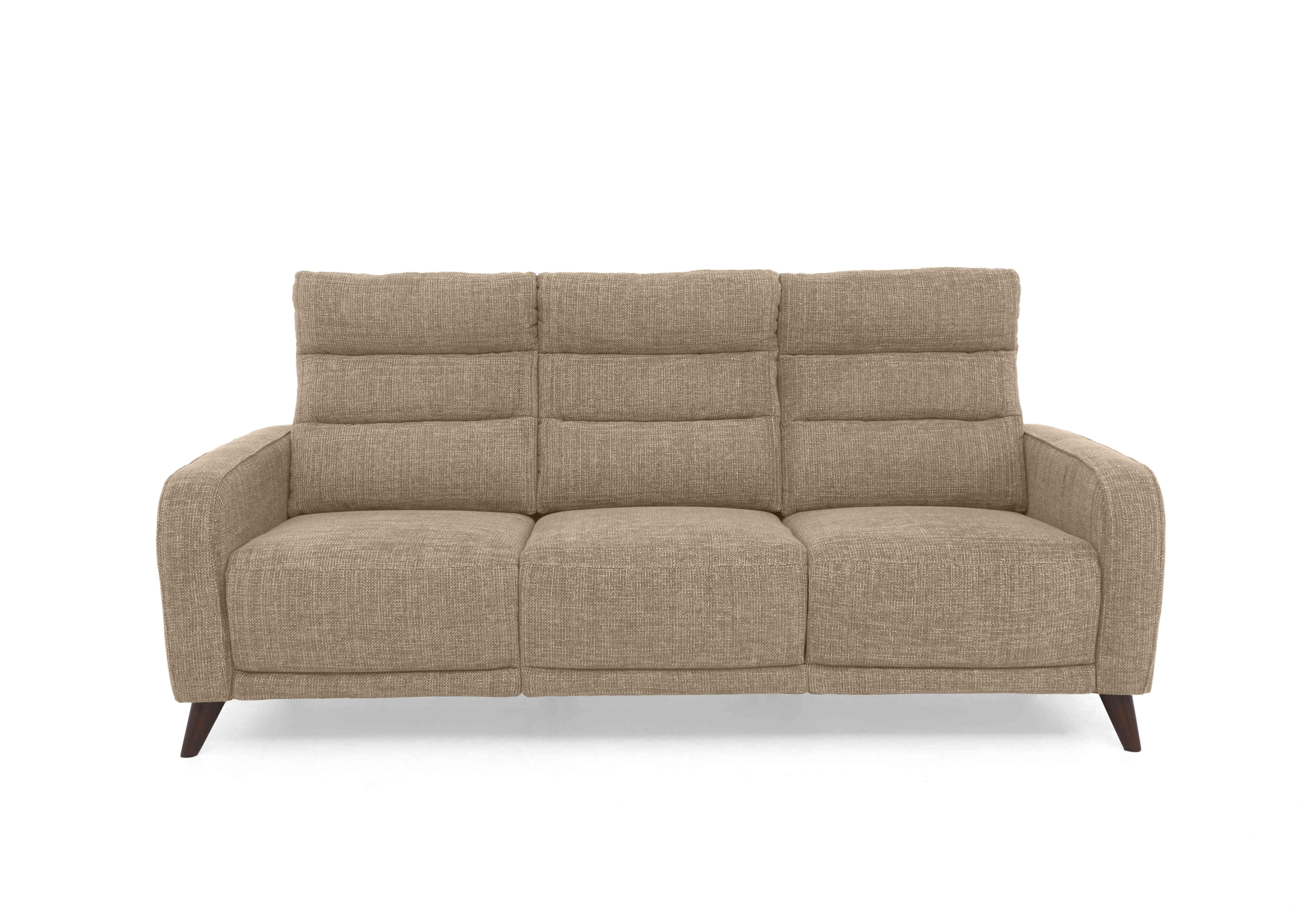 Quinn 3 Seater Fabric Sofa in We-0103 Weave Cocoa on Furniture Village