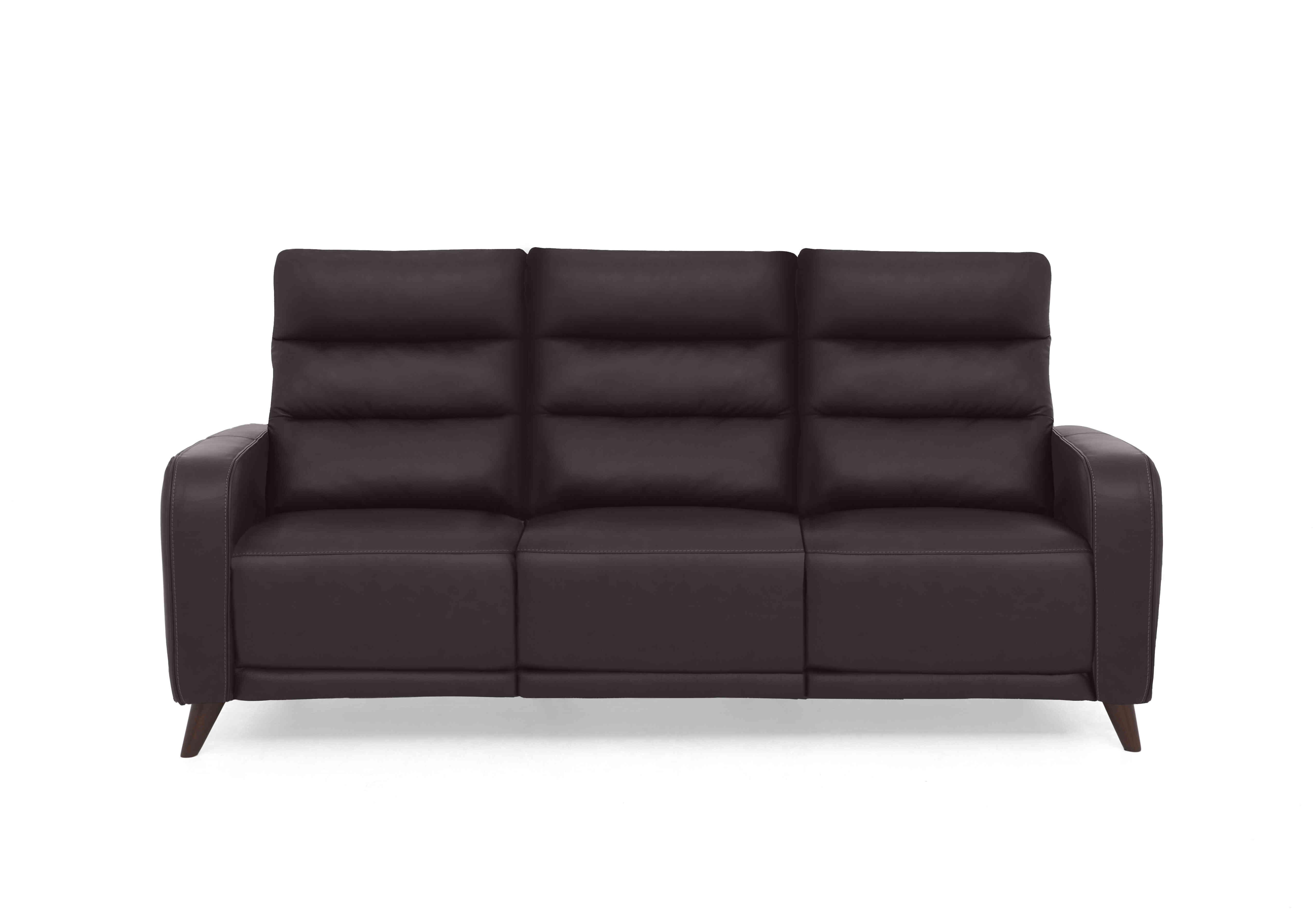 Quinn 3 Seater Leather Sofa in Lx-6413 Espresso on Furniture Village