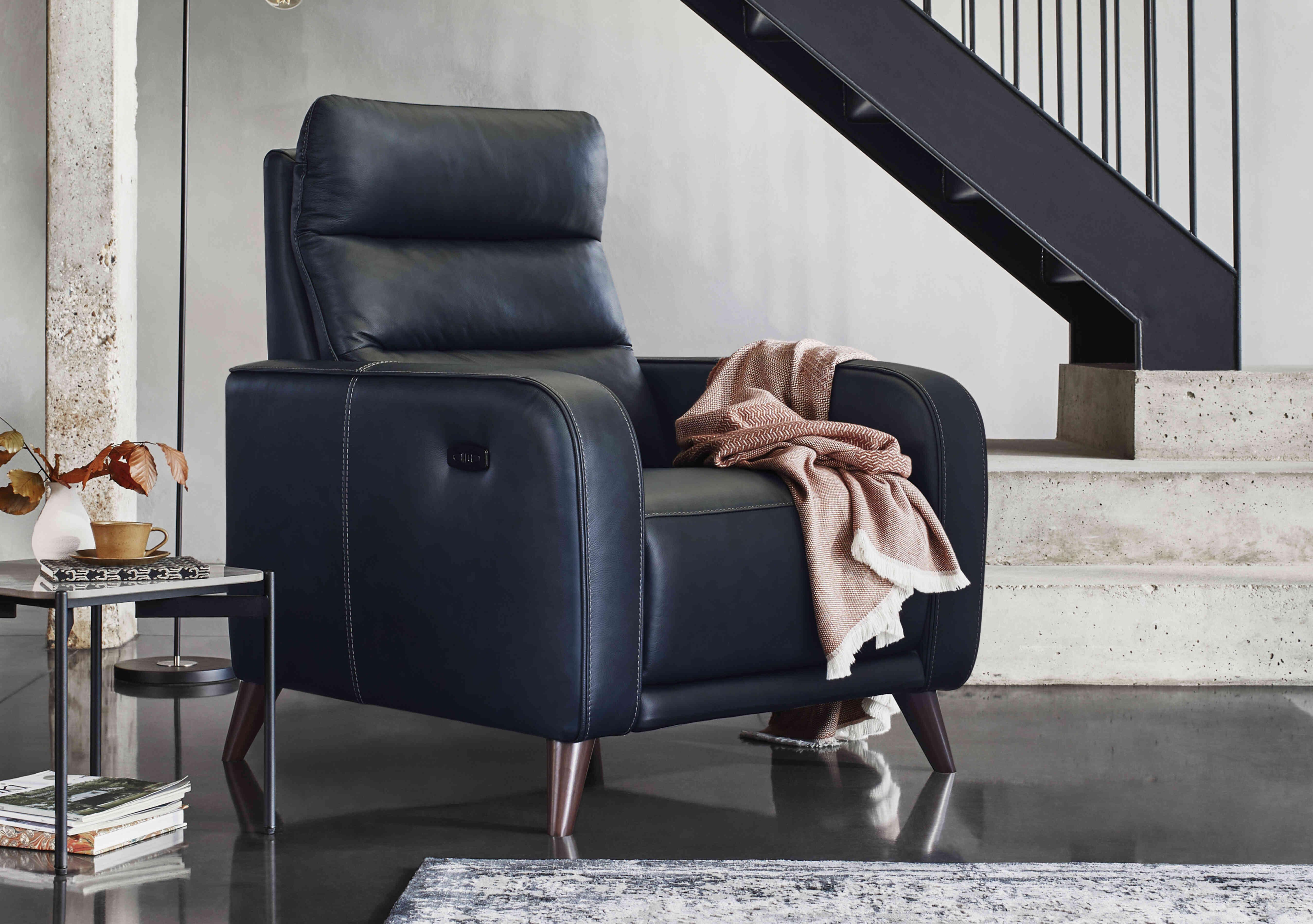 Quinn Leather Chair in  on Furniture Village