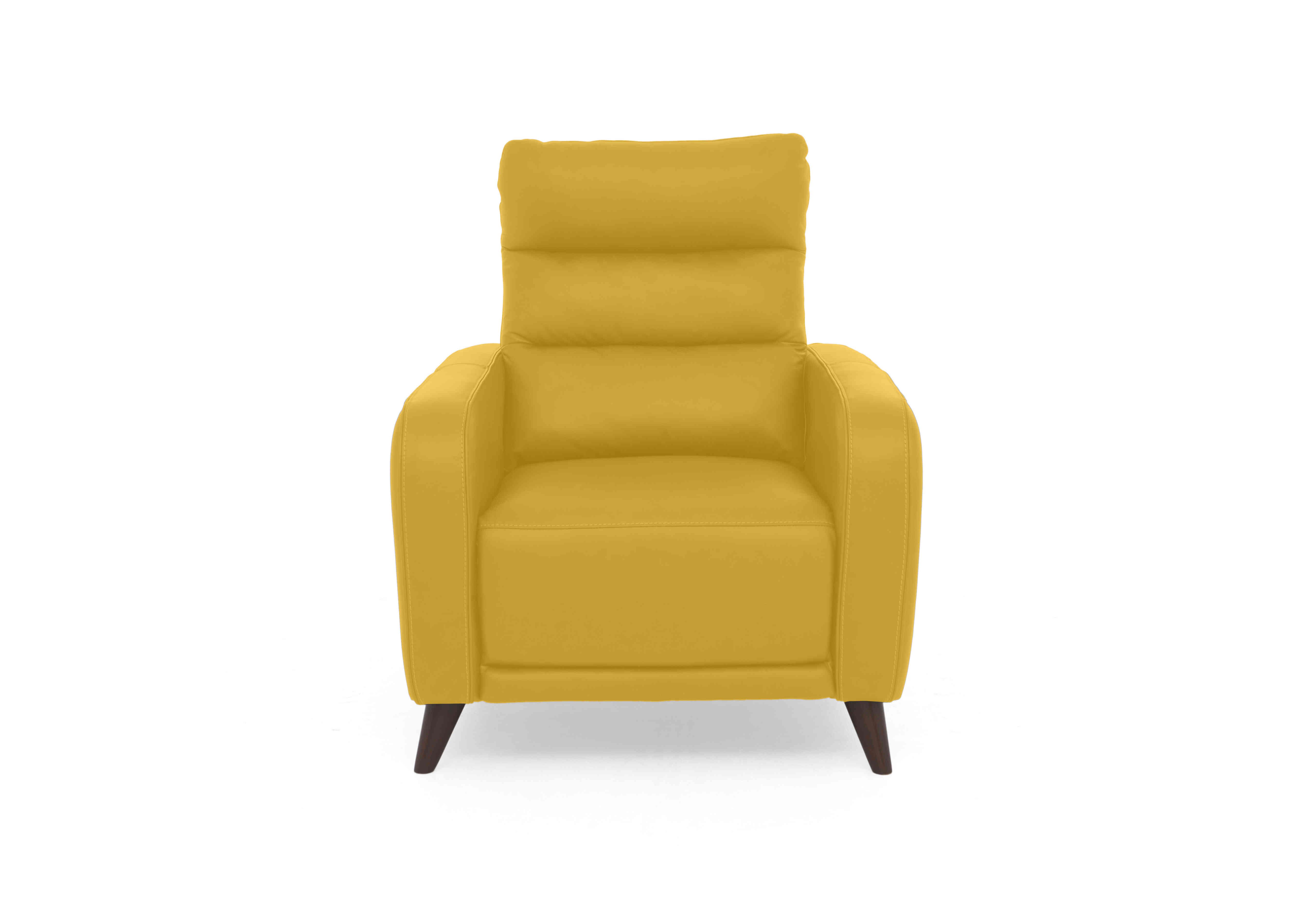 Quinn Leather Chair in Le-9310 Giallo on Furniture Village