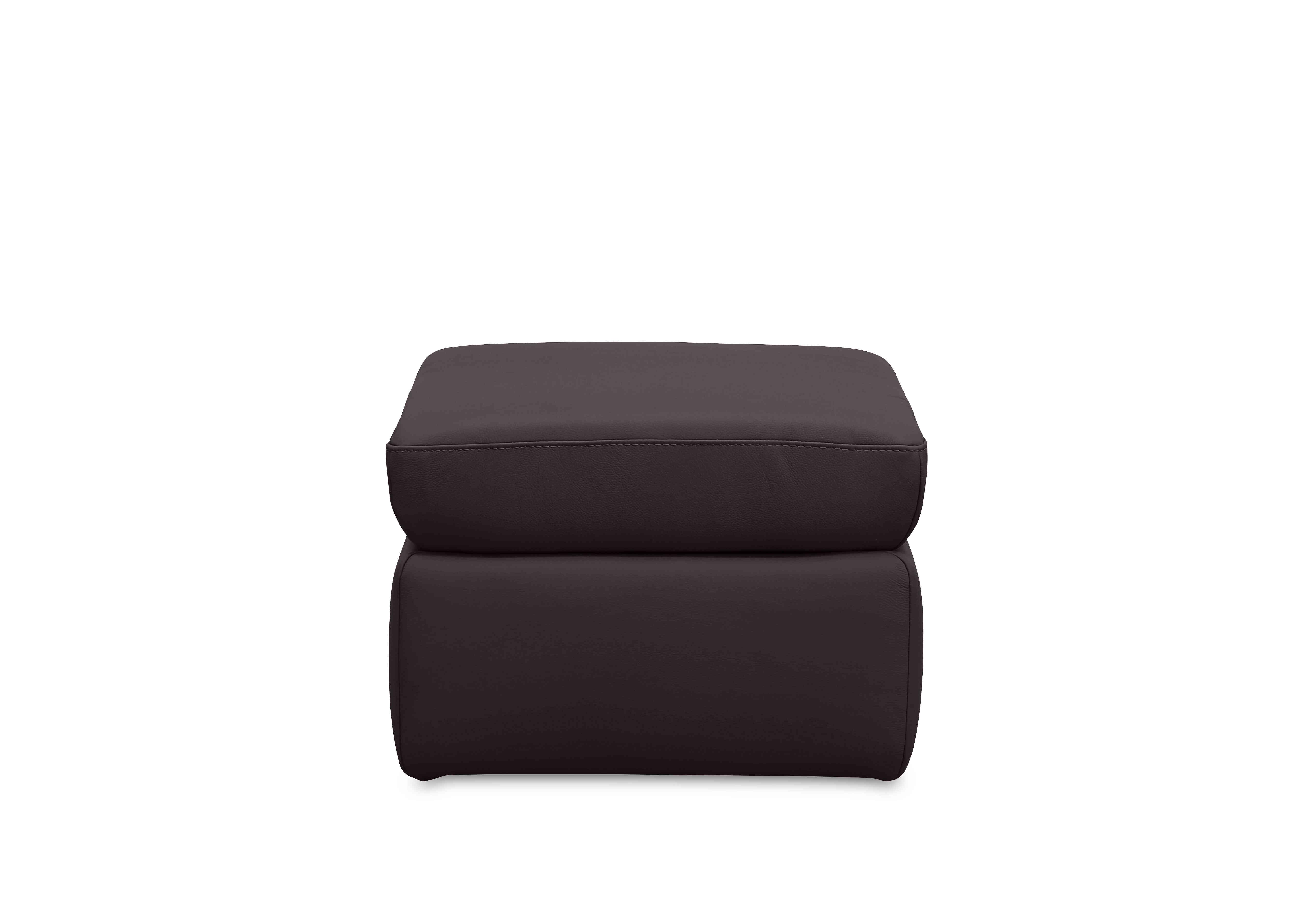 Quinn Leather Storage Footstool in Lx-6413 Espresso on Furniture Village