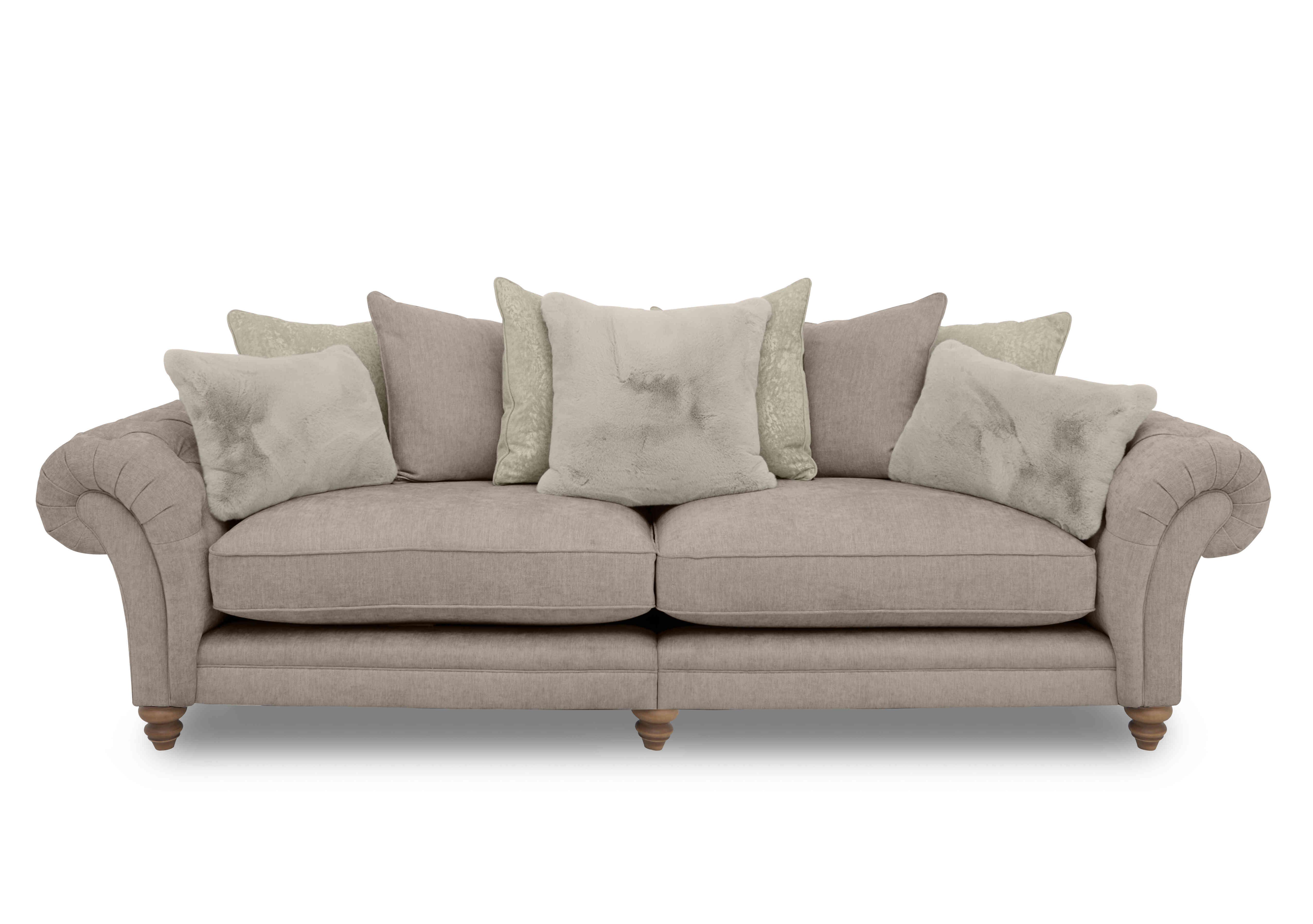 Blenheim Grand Split Frame Scatter Back Sofa in Darwin Mink Of on Furniture Village