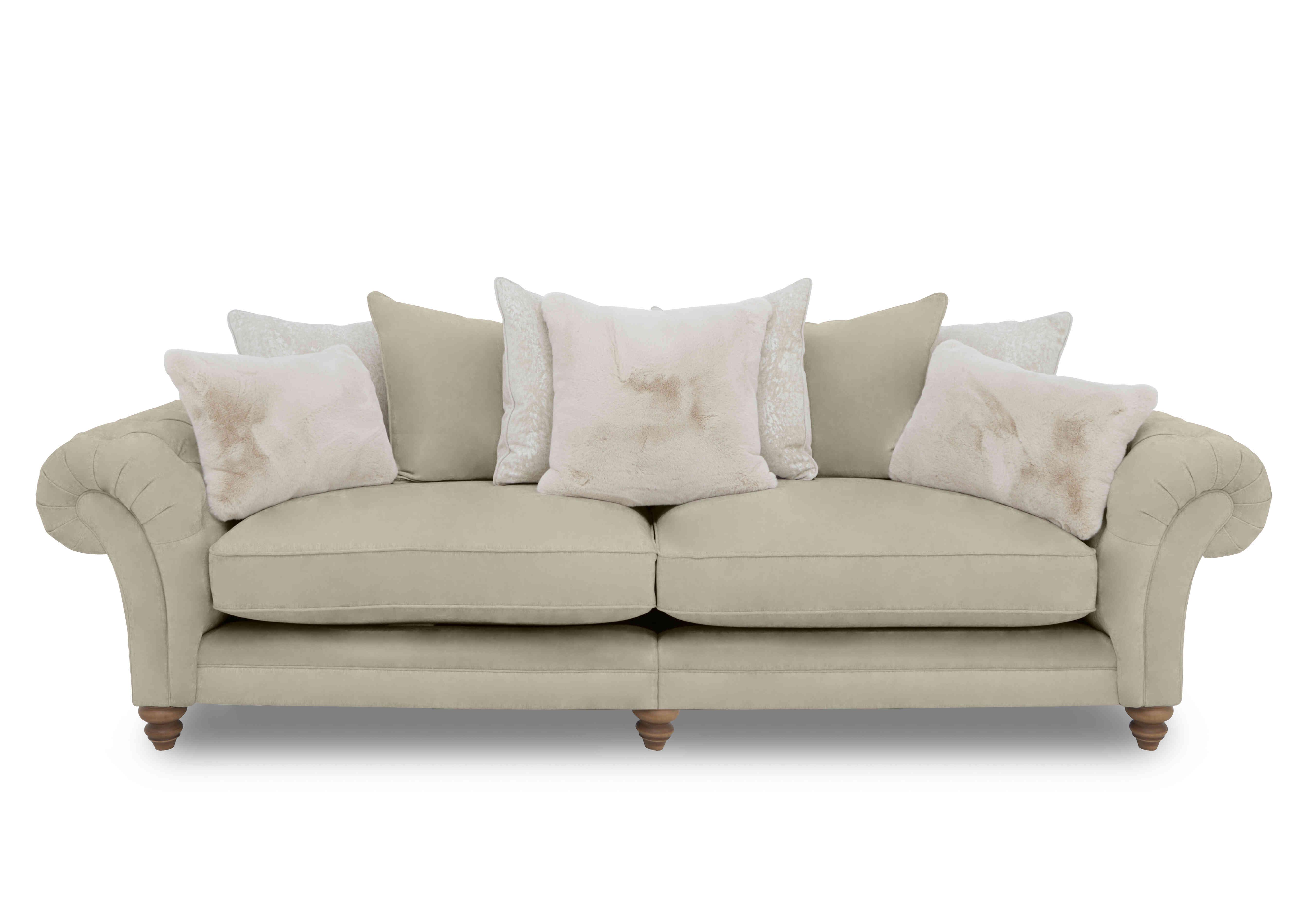 Blenheim Grand Split Frame Scatter Back Sofa in Marlborough Wicker Ivory Of on Furniture Village