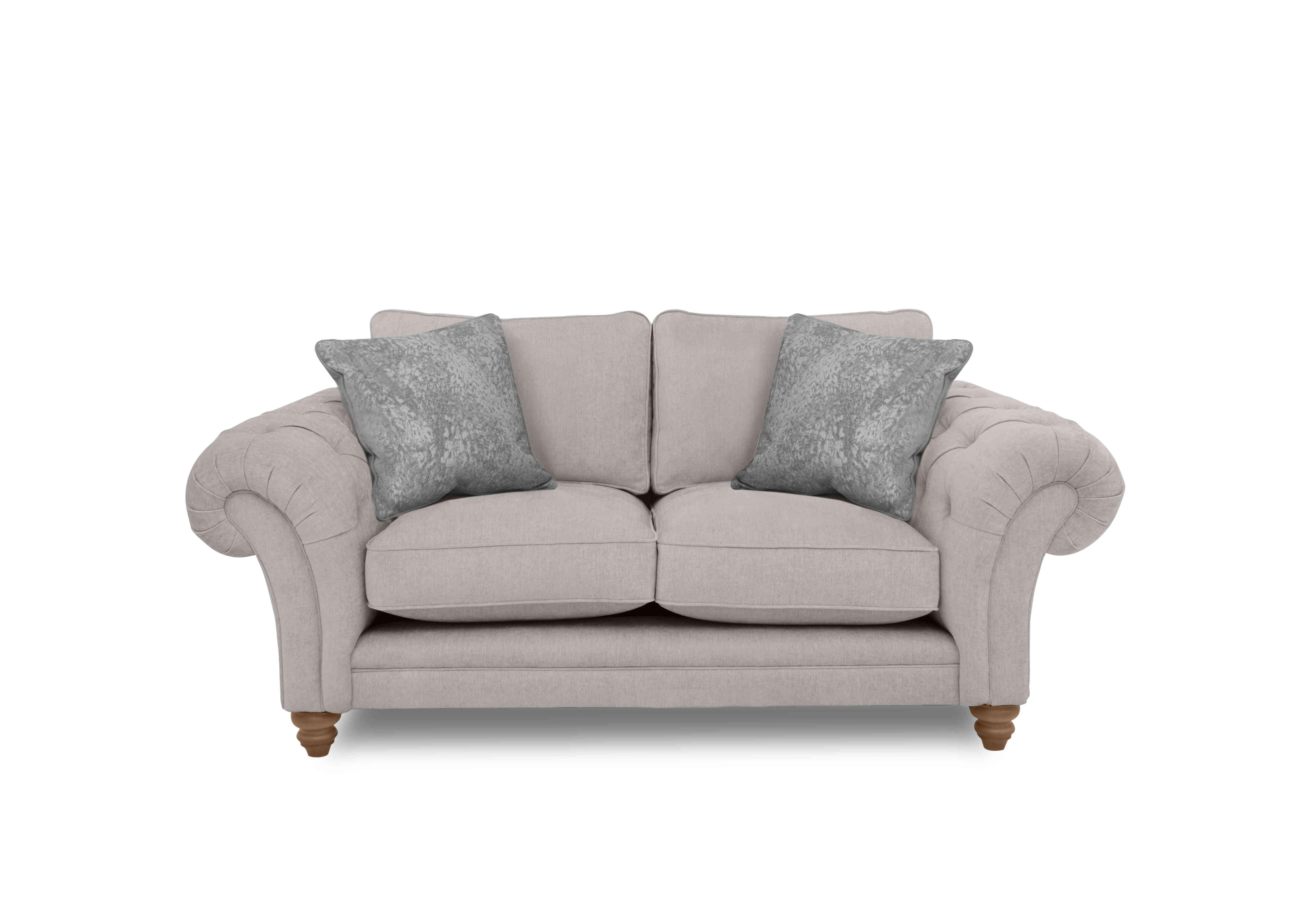 Blenheim 2 Seater Classic Back Sofa in Darwin Silver Of on Furniture Village