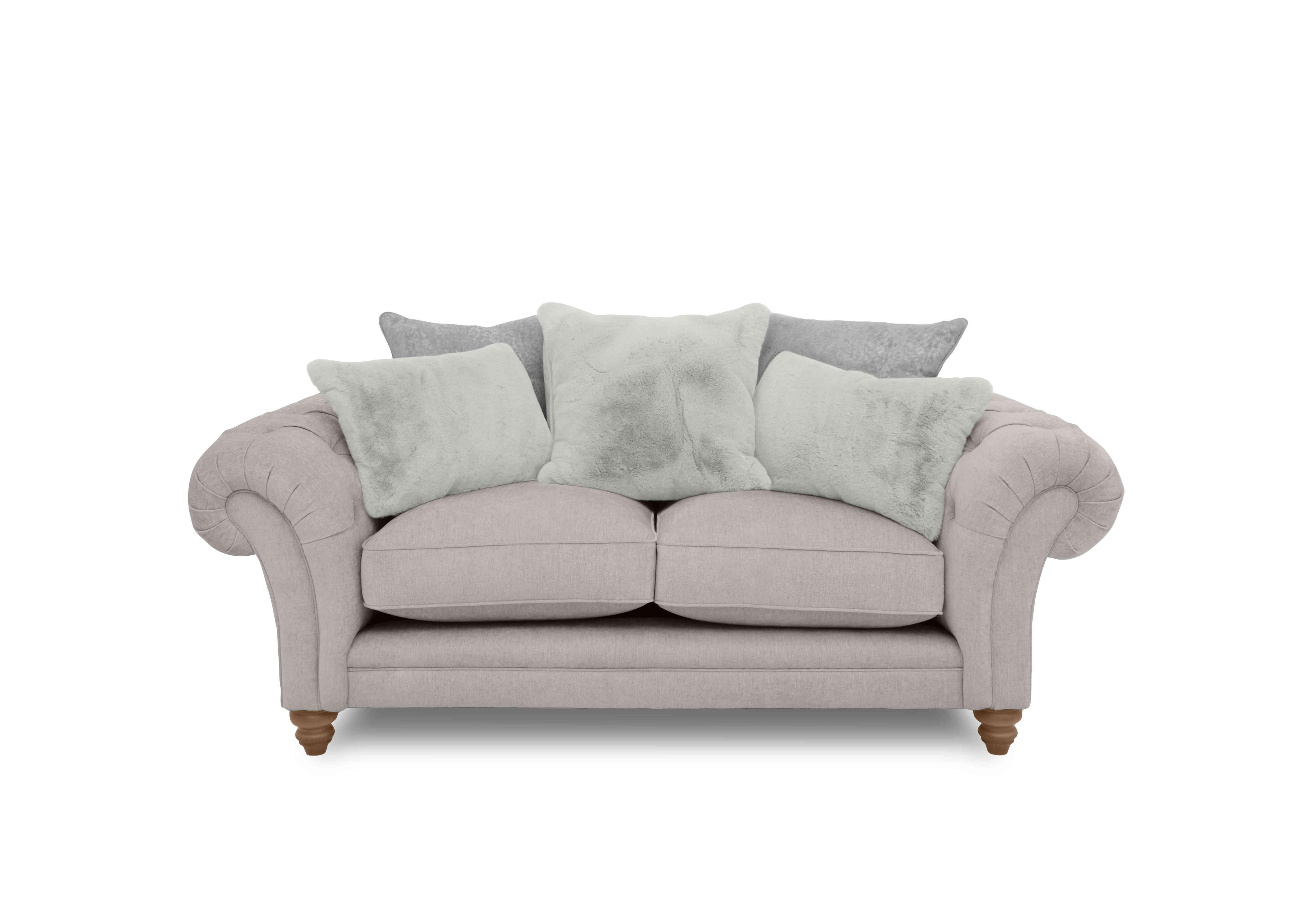 Blenheim 2 Seater Scatter Back Sofa in Darwin Silver Of on Furniture Village