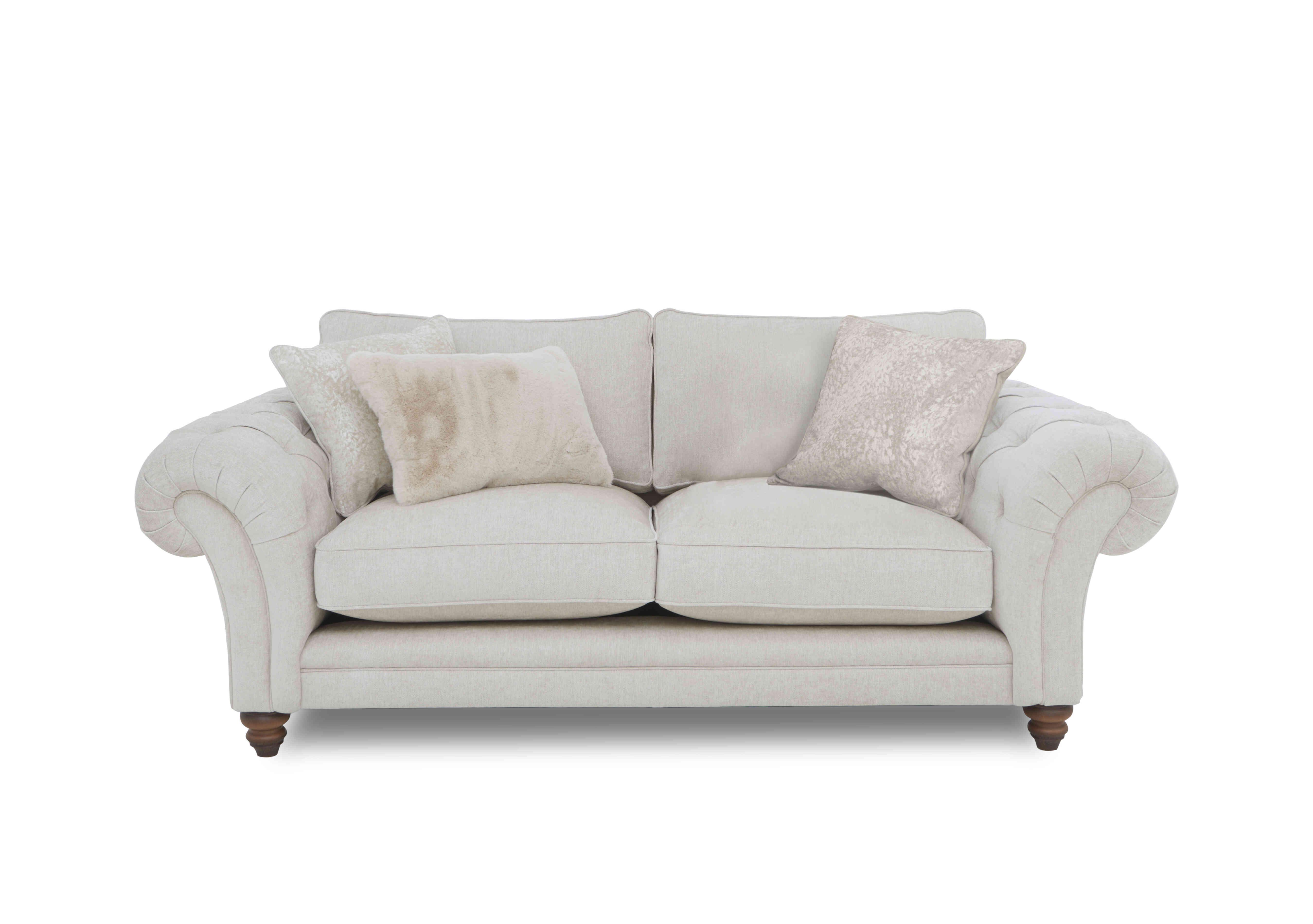 Blenheim 3 Seater Classic Back Sofa in Darwin Ivory Wf on Furniture Village