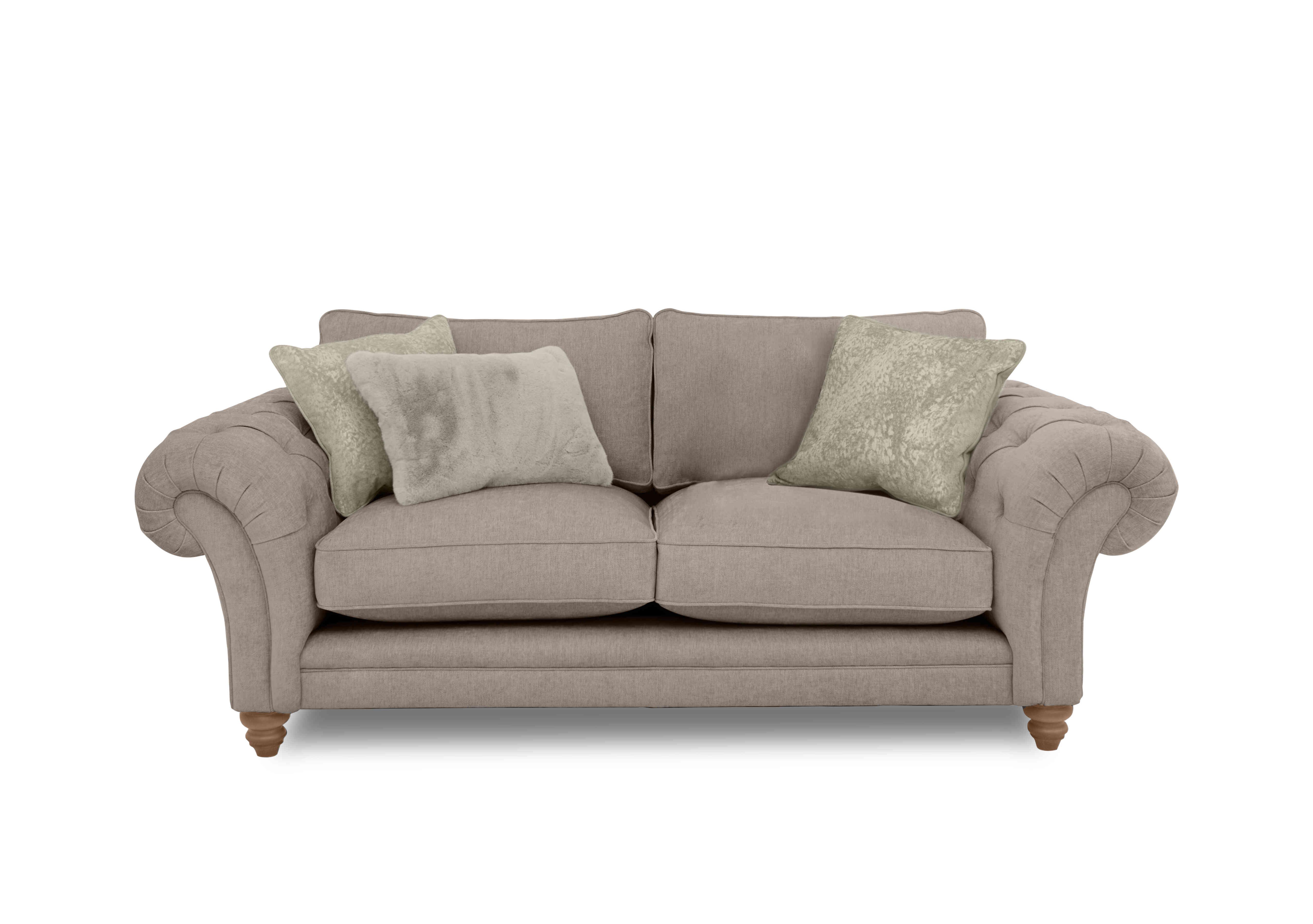 Blenheim 3 Seater Classic Back Sofa in Darwin Mink Of on Furniture Village