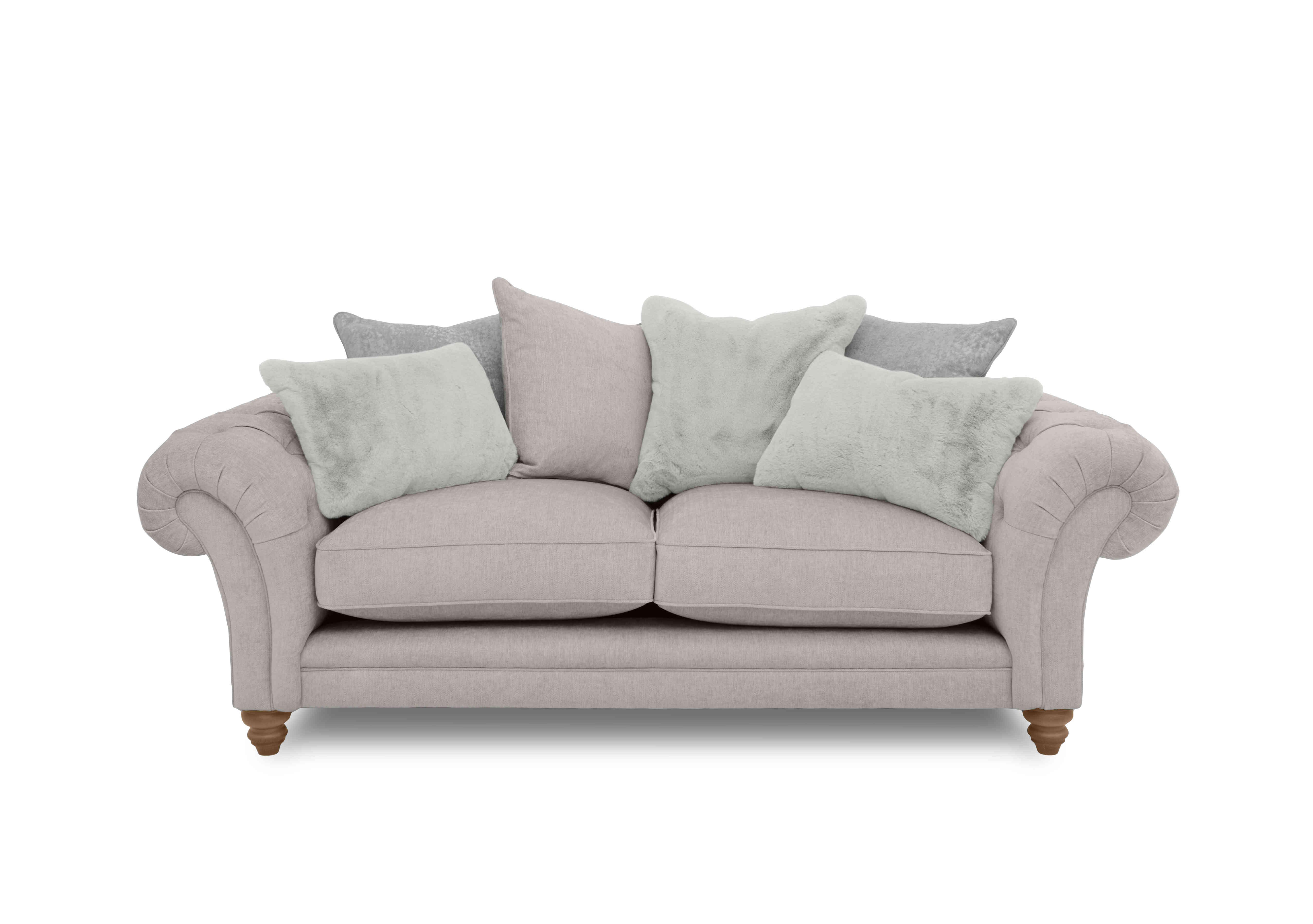 Blenheim 3 Seater Scatter Back Sofa in Darwin Silver Of on Furniture Village