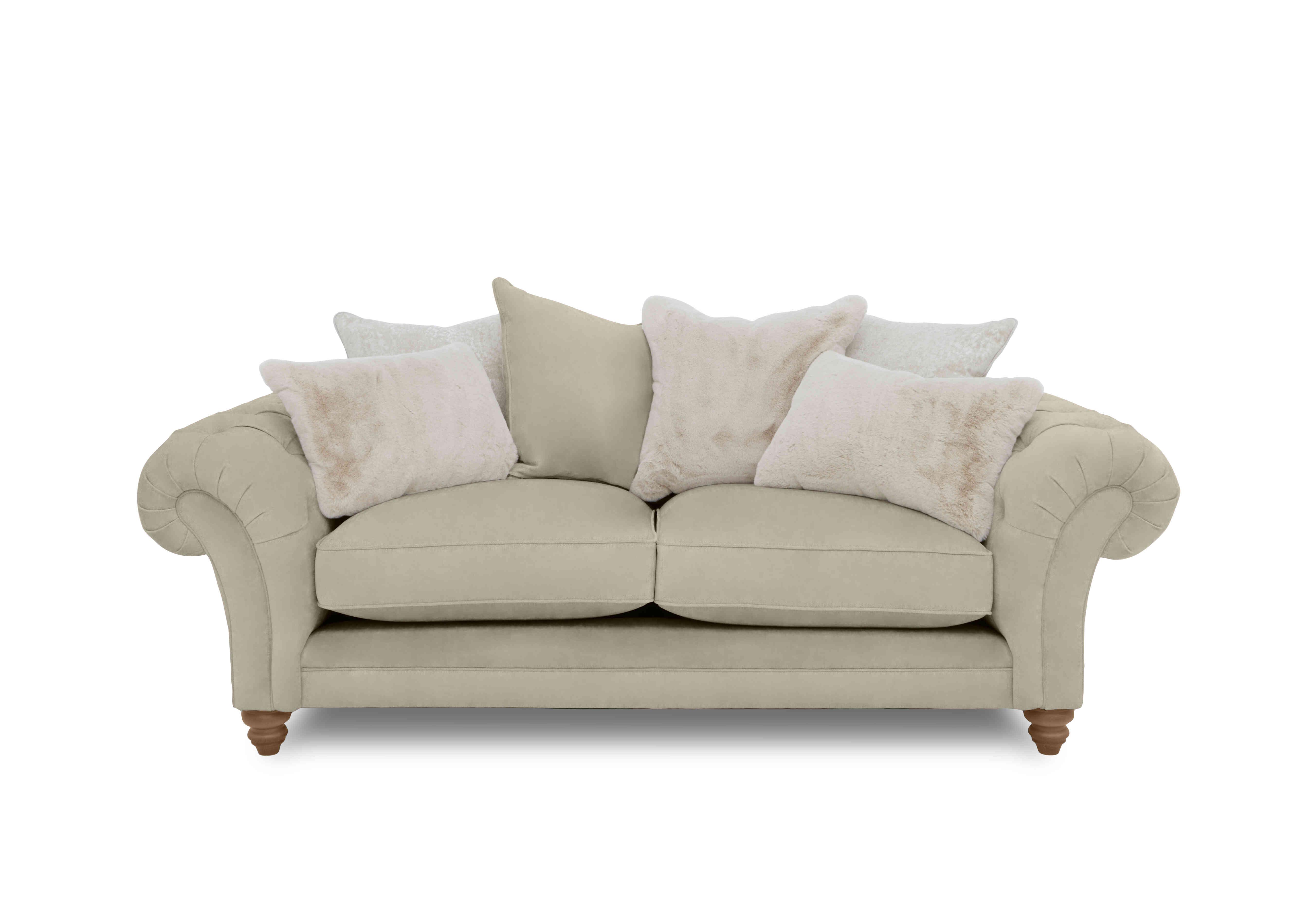 Blenheim 3 Seater Scatter Back Sofa in Marlborough Wicker Ivory Of on Furniture Village