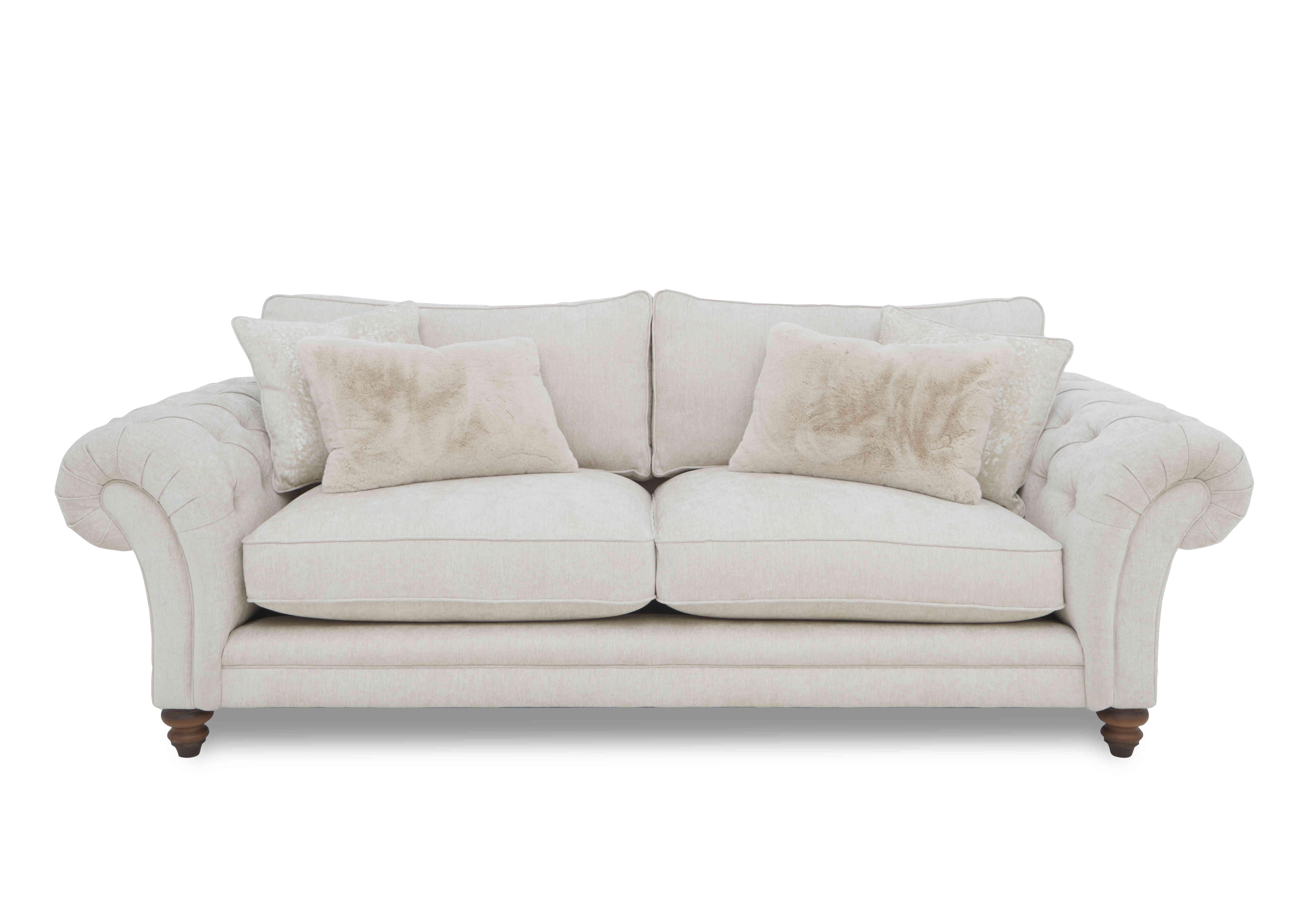 Blenheim 4 Seater Classic Back Sofa in Darwin Ivory Wf on Furniture Village