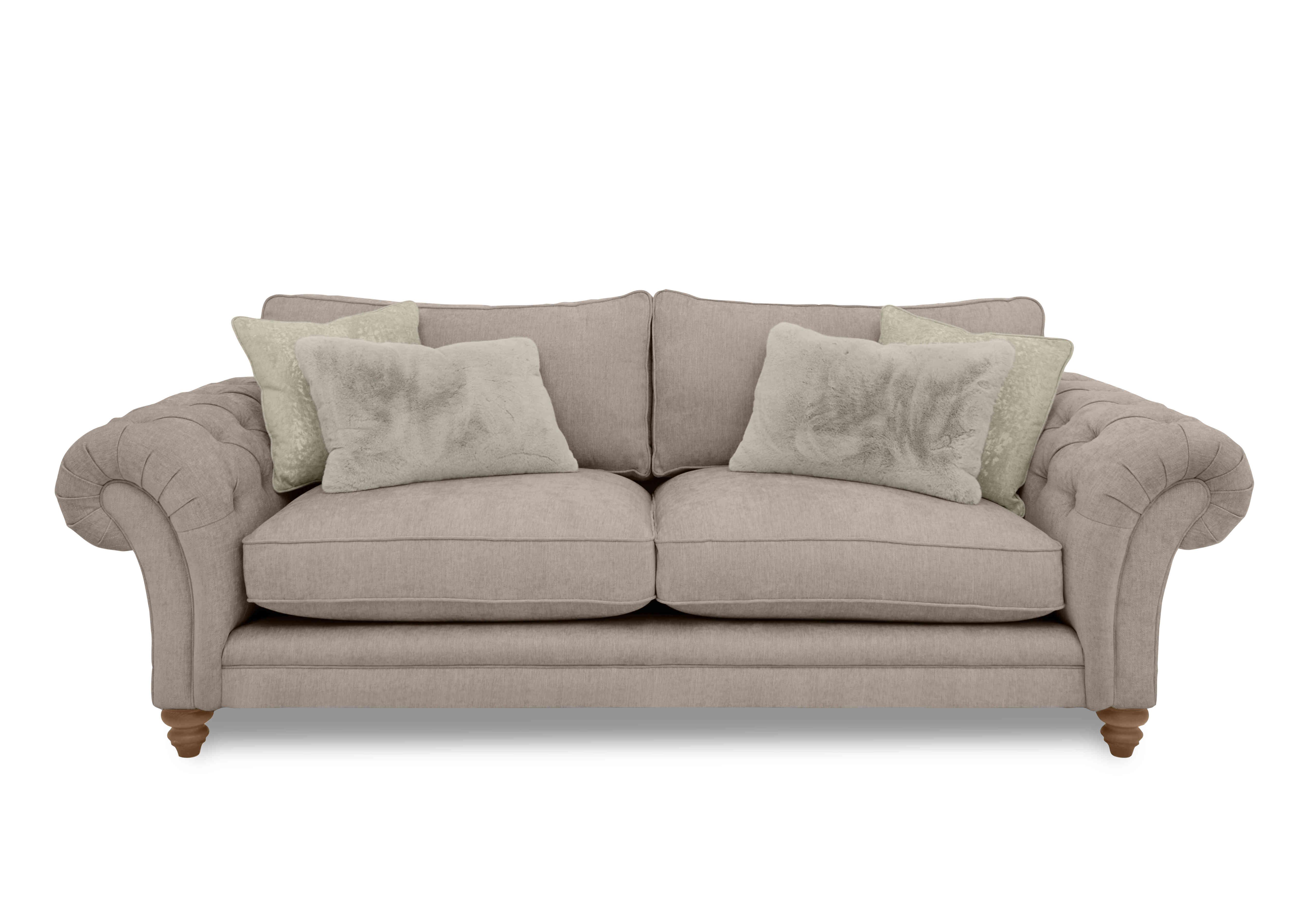Blenheim 4 Seater Classic Back Sofa in Darwin Mink Of on Furniture Village