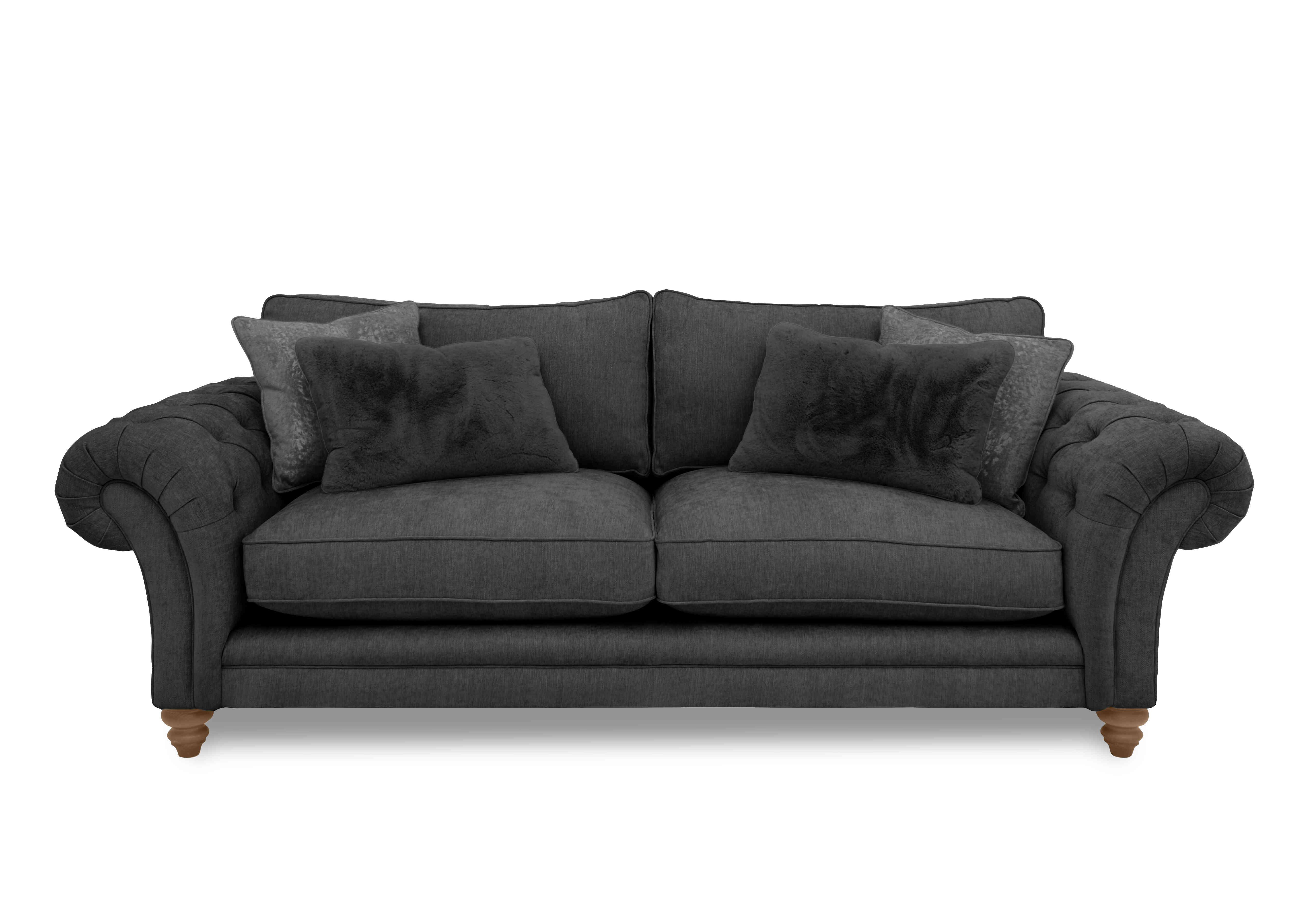 Blenheim 4 Seater Classic Back Sofa in Darwin Raven Of on Furniture Village