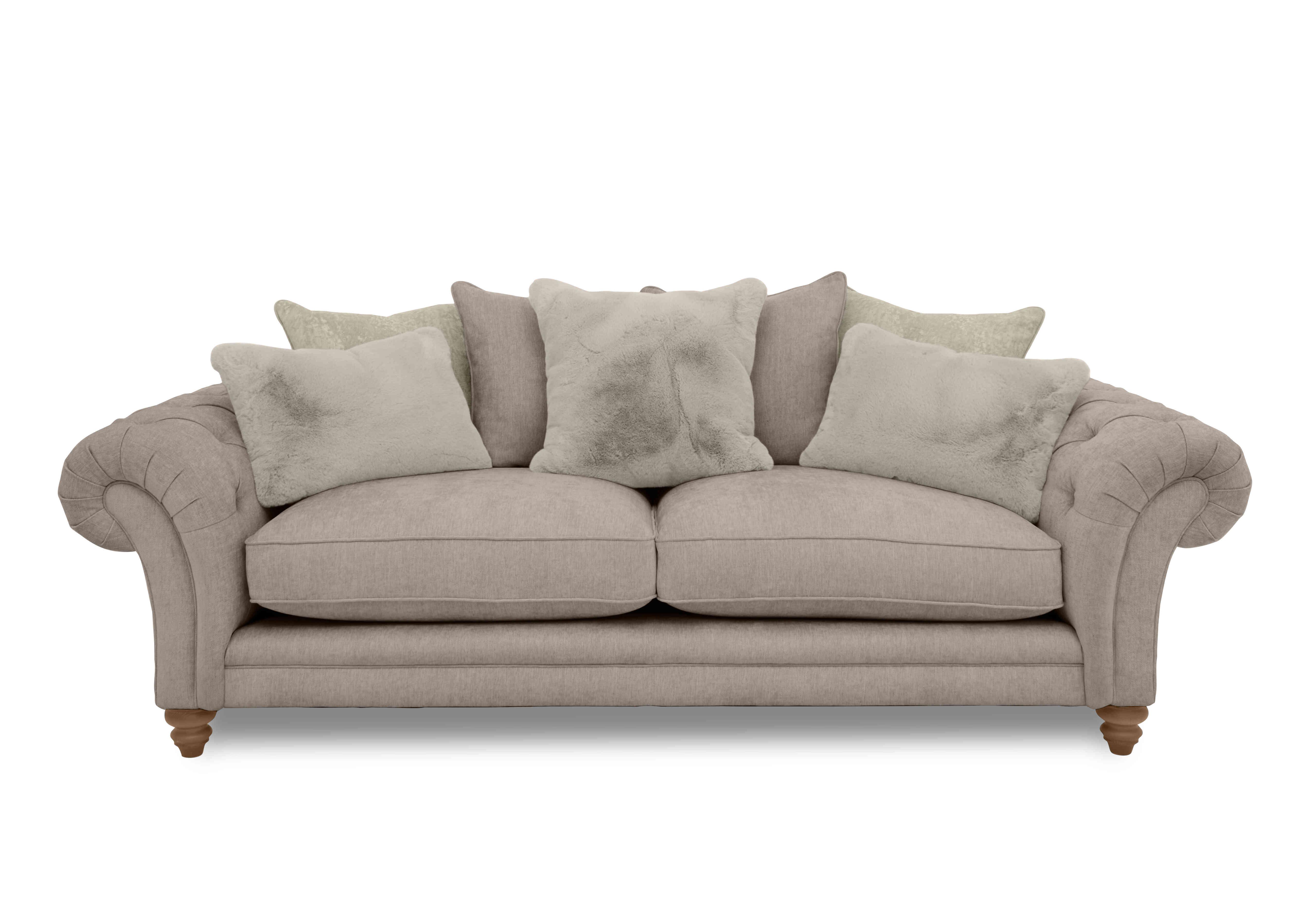 Blenheim 4 Seater Scatter Back Sofa in Darwin Mink Of on Furniture Village