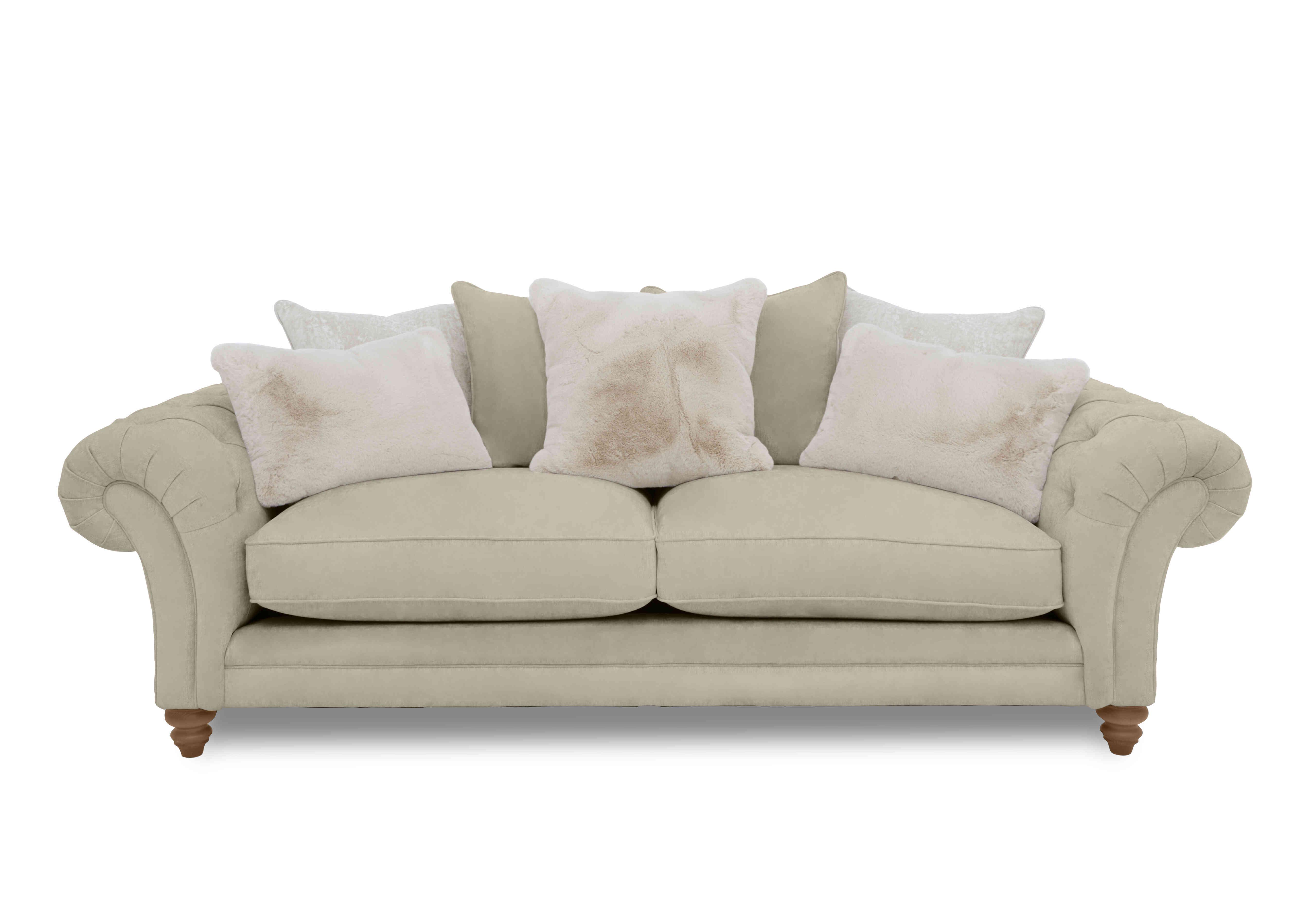 Blenheim 4 Seater Scatter Back Sofa in Marlborough Wicker Ivory Of on Furniture Village