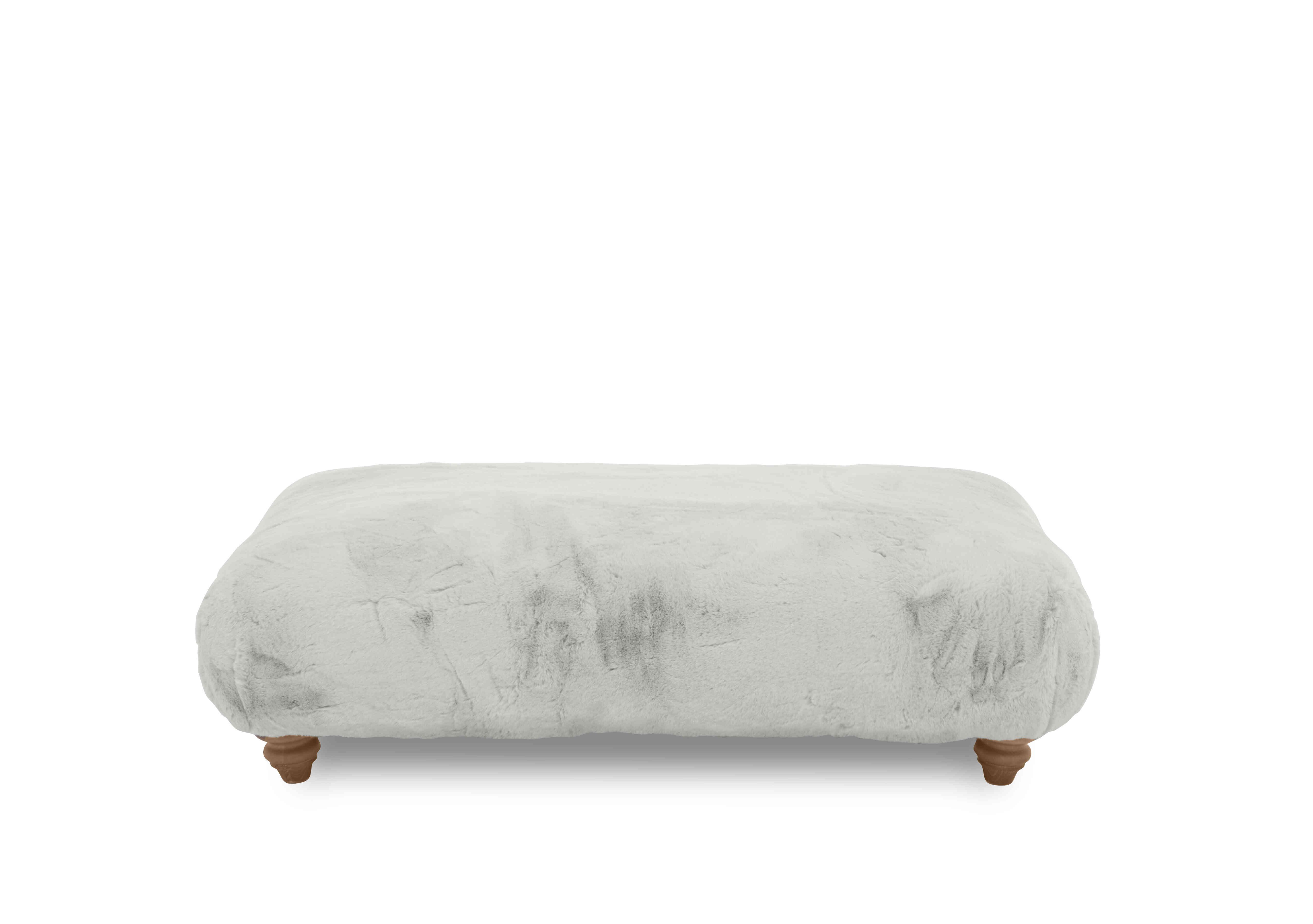 Blenheim Bench Stool in Vancouver Fur Silver Of on Furniture Village