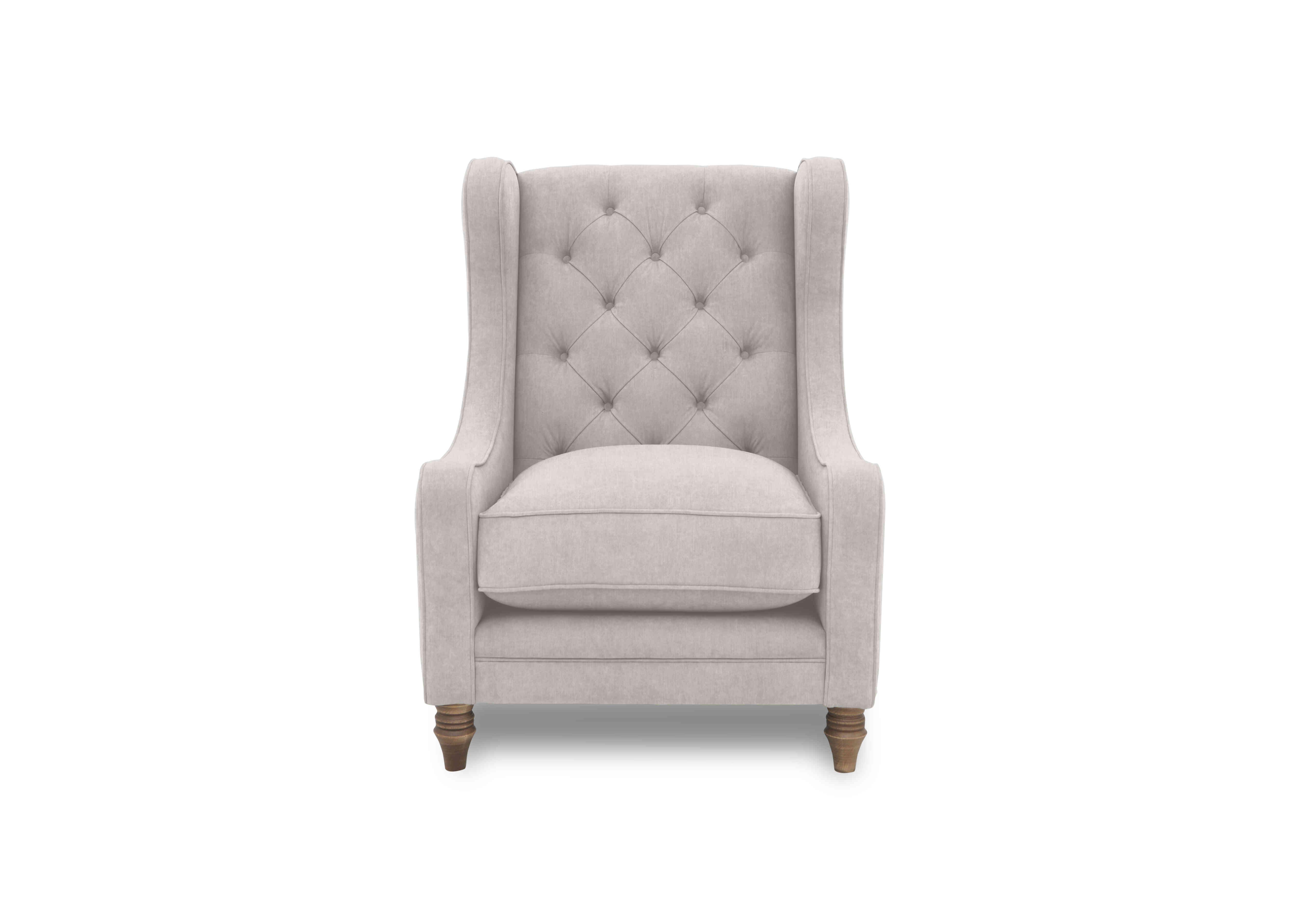 Blenheim Wing Chair in Darwin Silver Of on Furniture Village