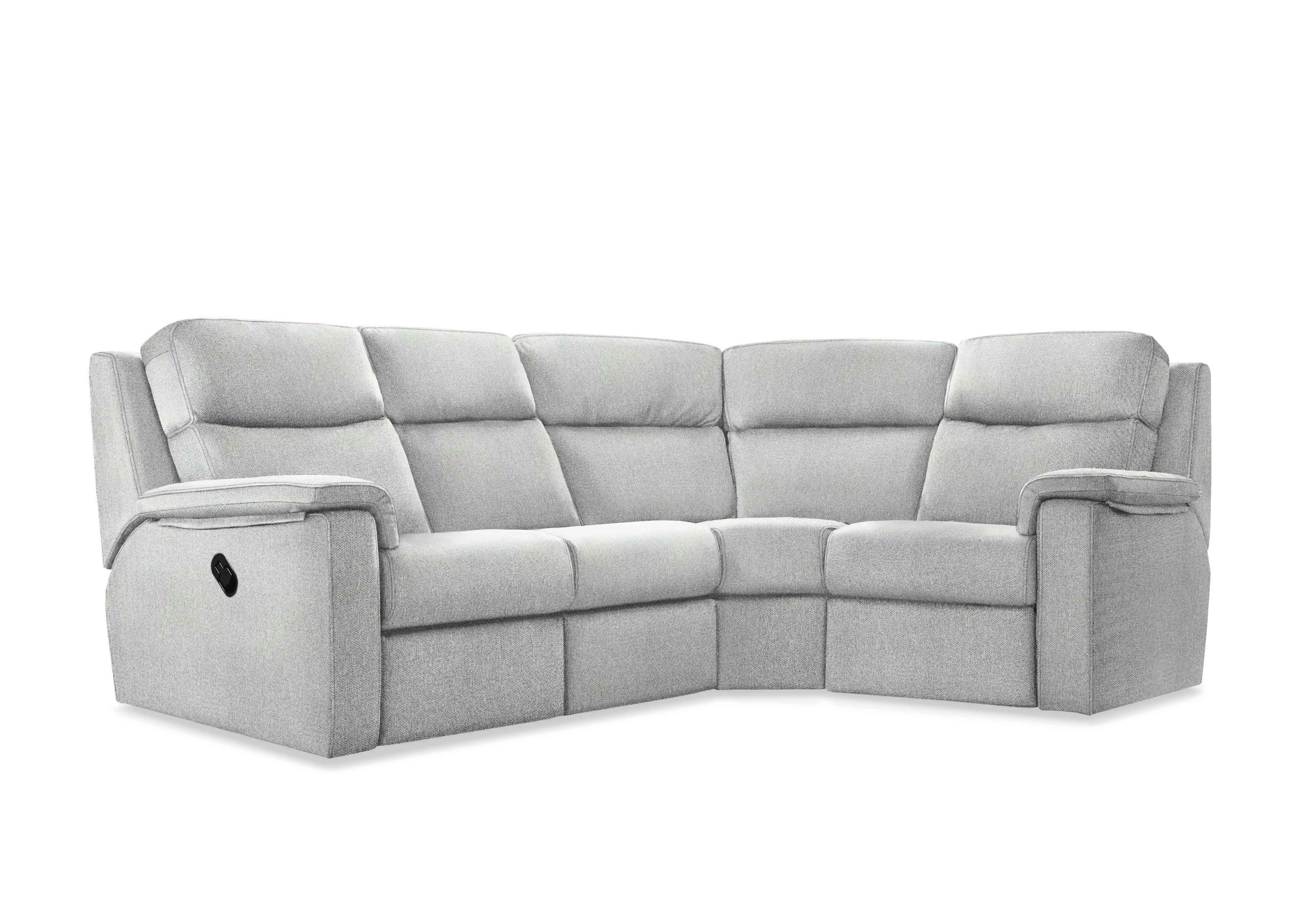 Thornbury Fabric Manual Recliner Corner Sofa in A011 Swift Cygnet on Furniture Village