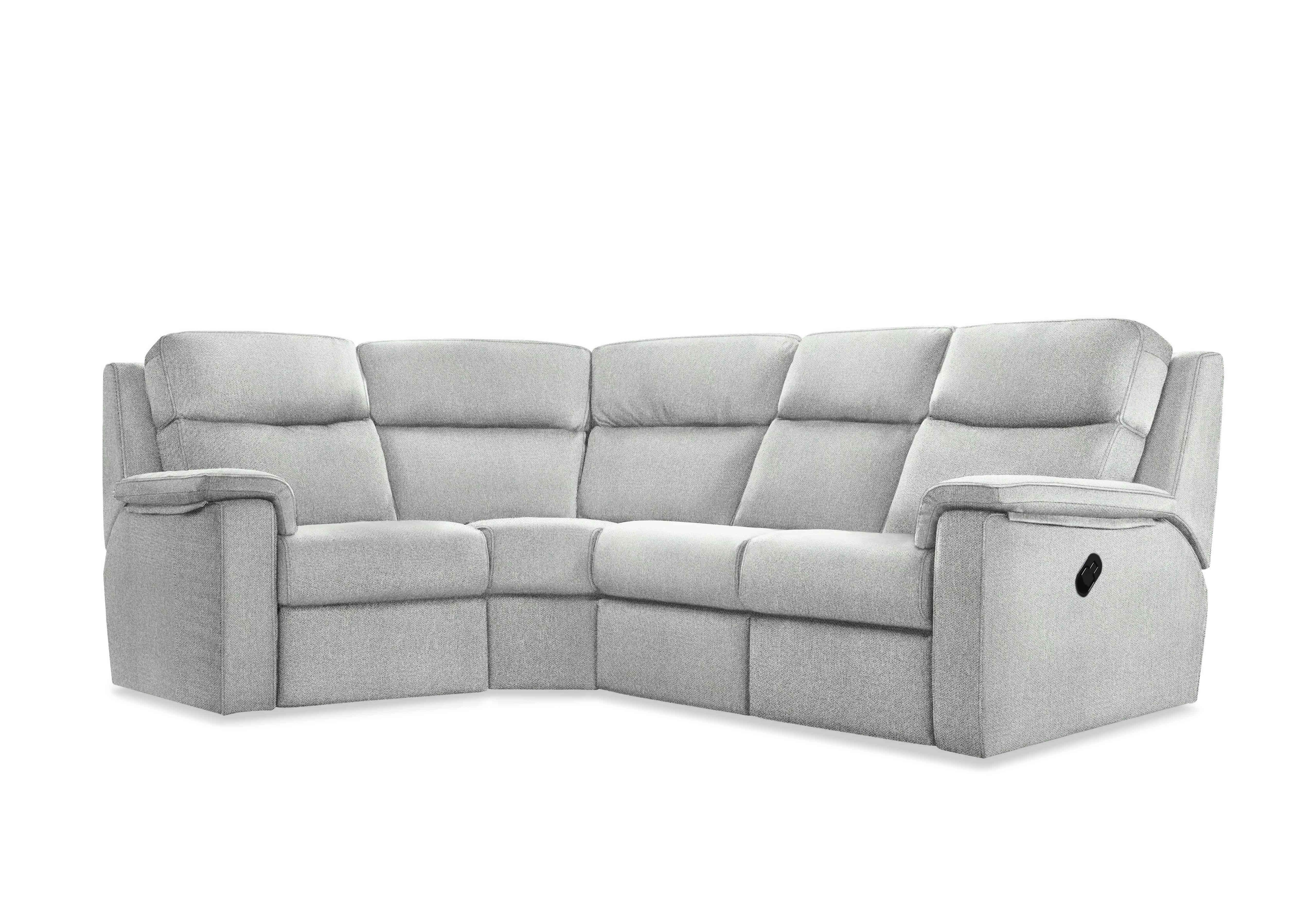 Thornbury Fabric Manual Recliner Corner Sofa in A011 Swift Cygnet on Furniture Village